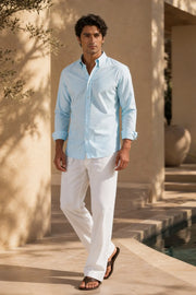 Celeste Stripe Linen Blended Shirt
