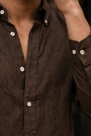 Terra Mocha Linen Shirt
