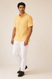 Sun Marigold Linen Shirt