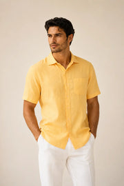 Sun Marigold Linen Shirt