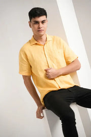 Sun Marigold Linen Shirt