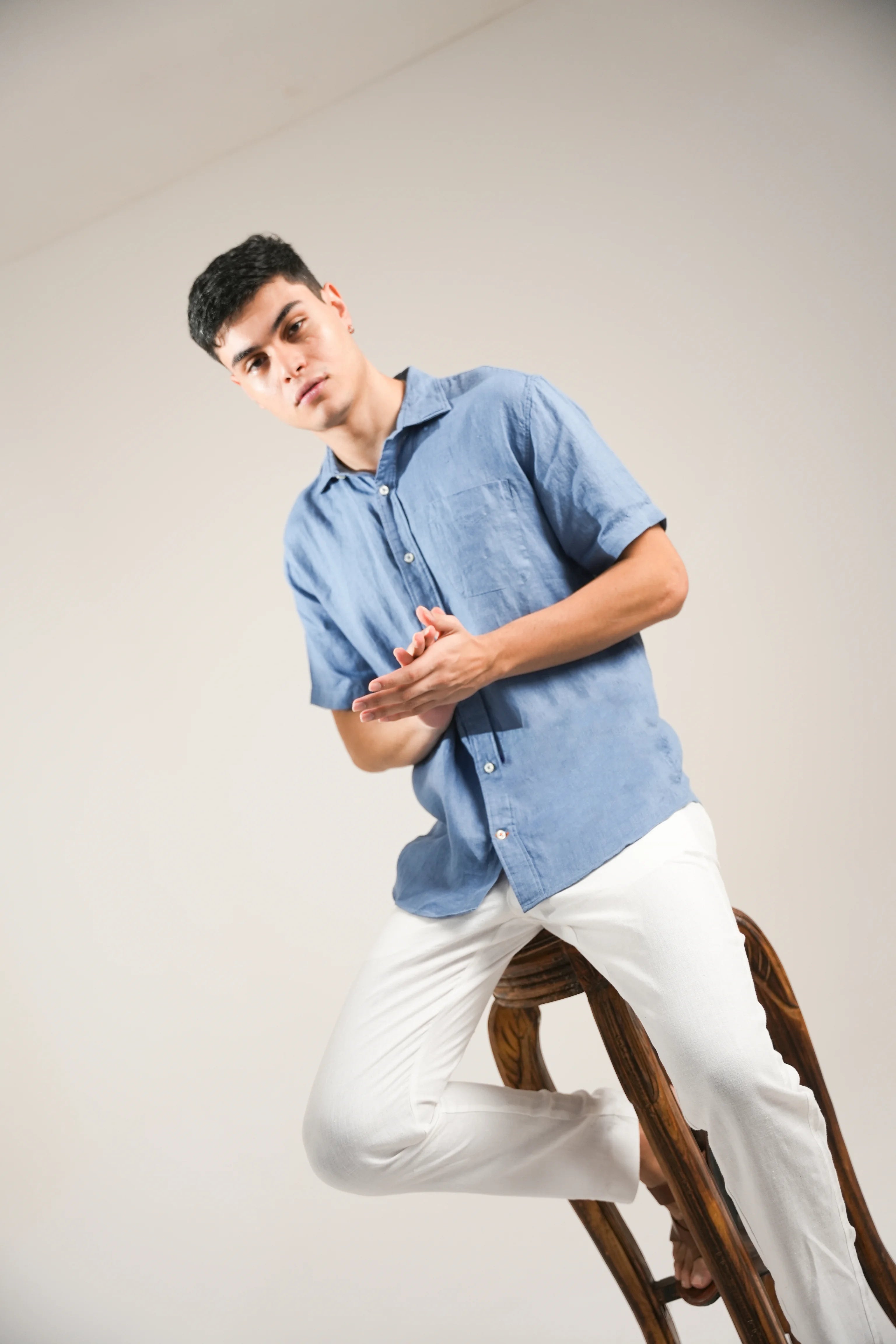 Coastal Blue Linen Shirt