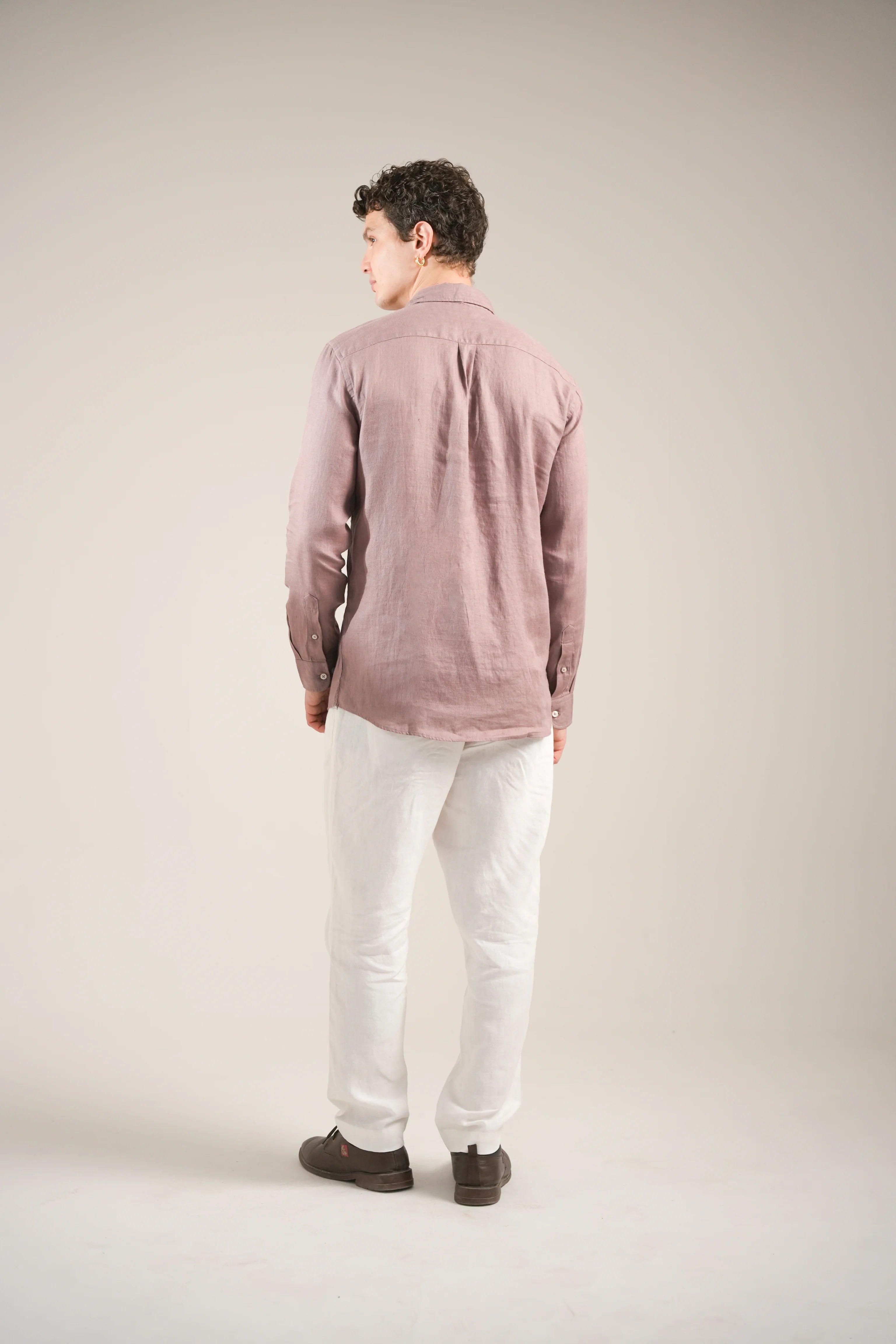 Rosewood Dusk Linen Shirt