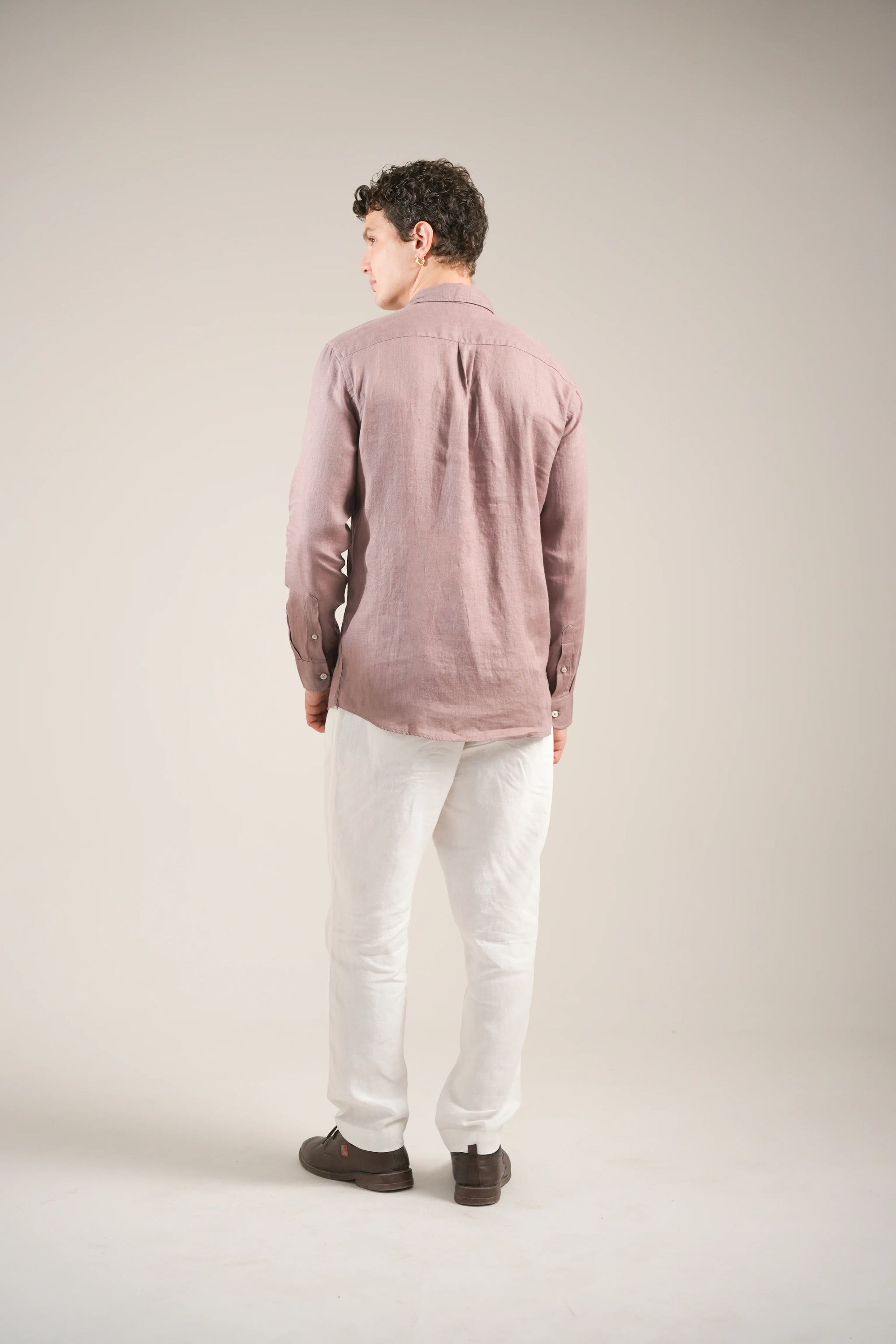 Rosewood Dusk Linen Shirt