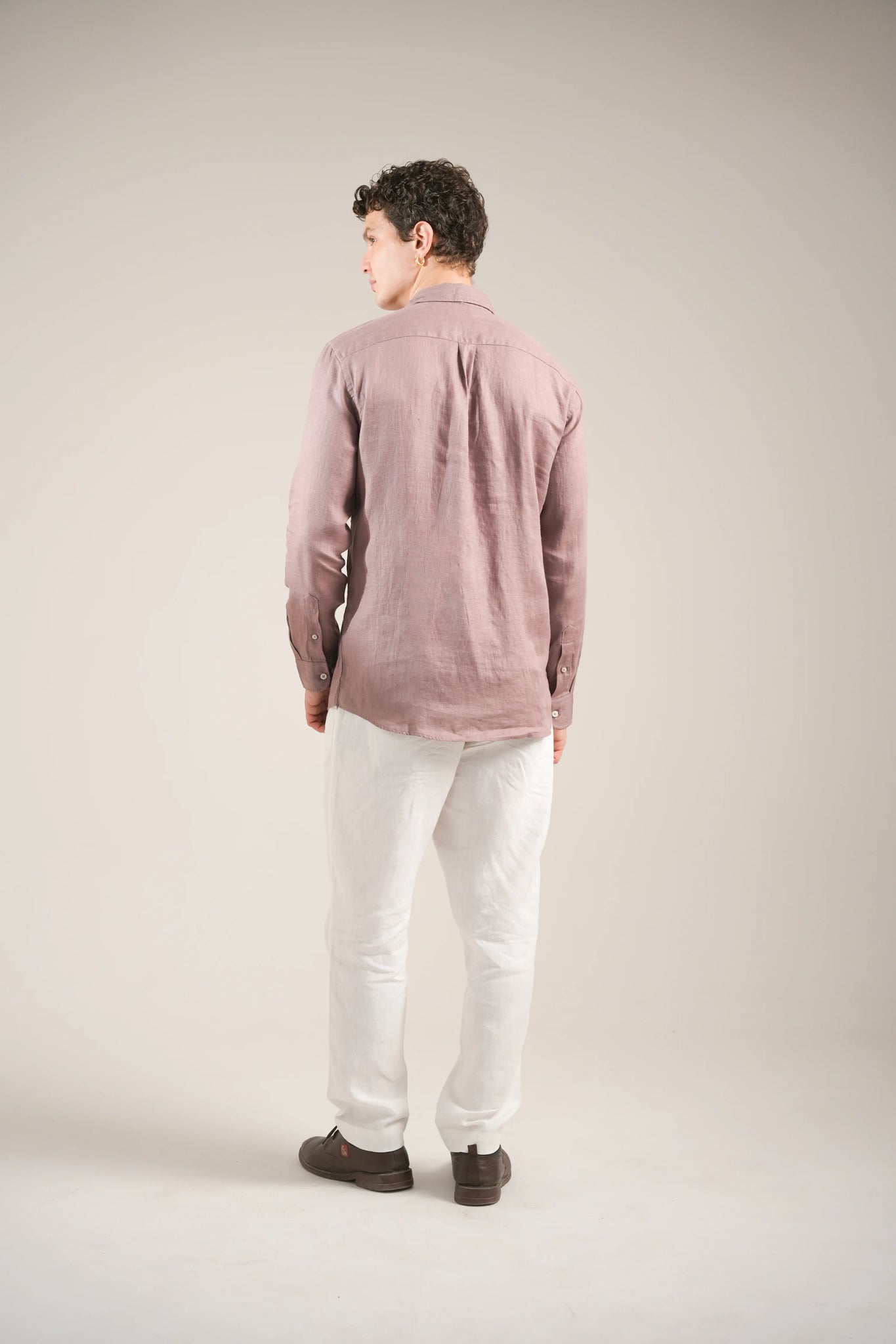 Rosewood Dusk Linen Shirt
