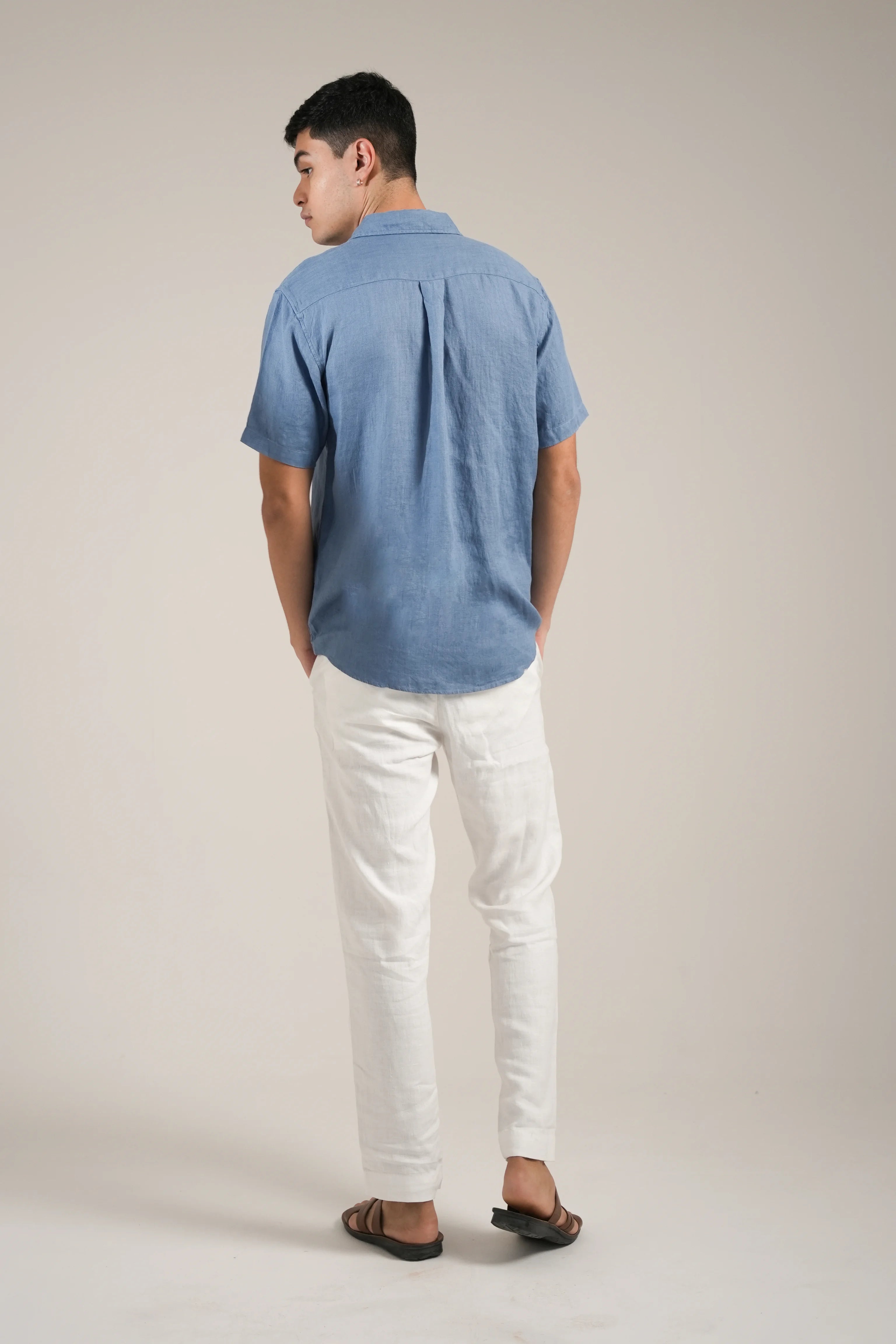 Coastal Blue Linen Shirt