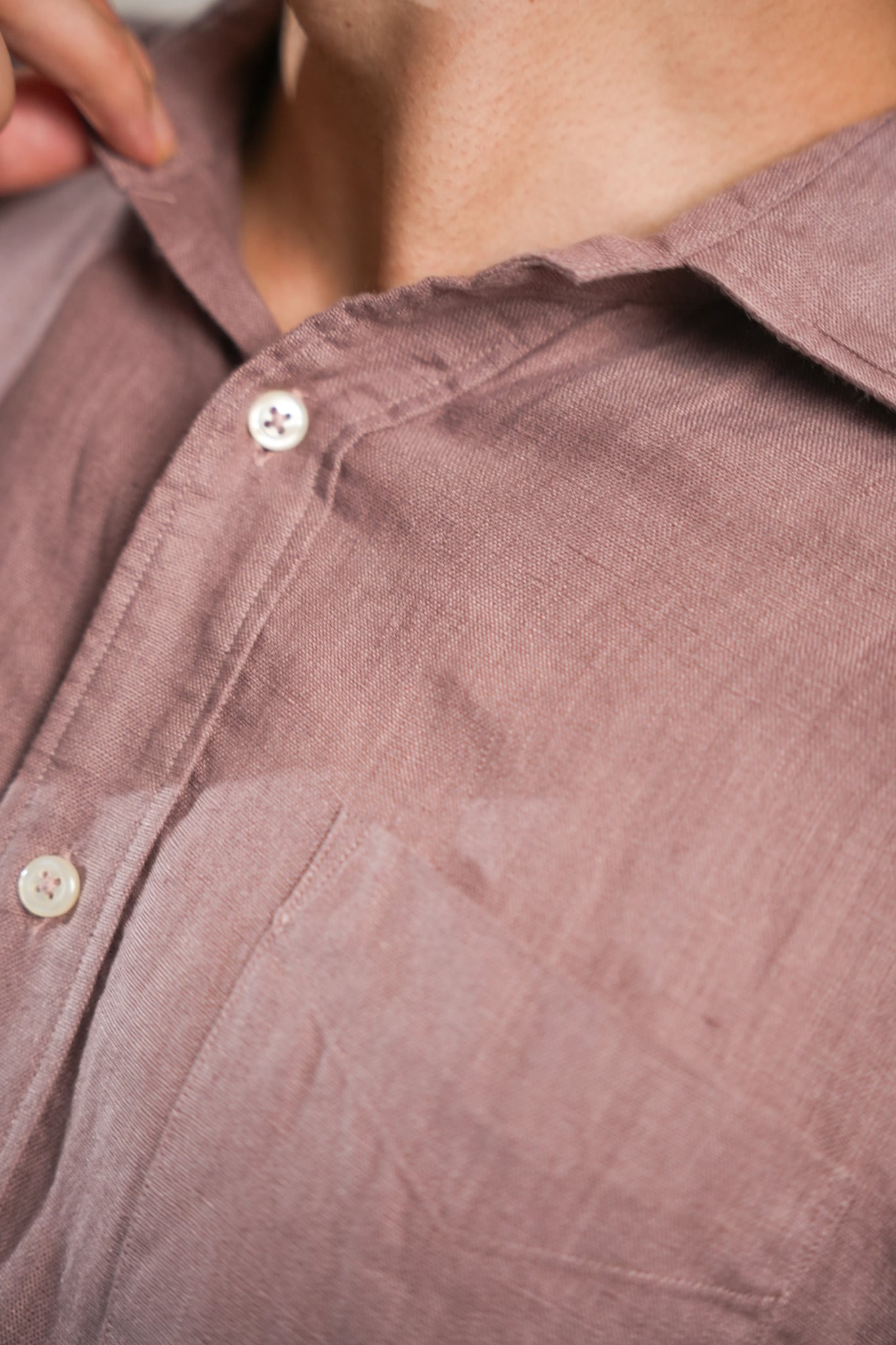 Rose Clay Linen Shirt