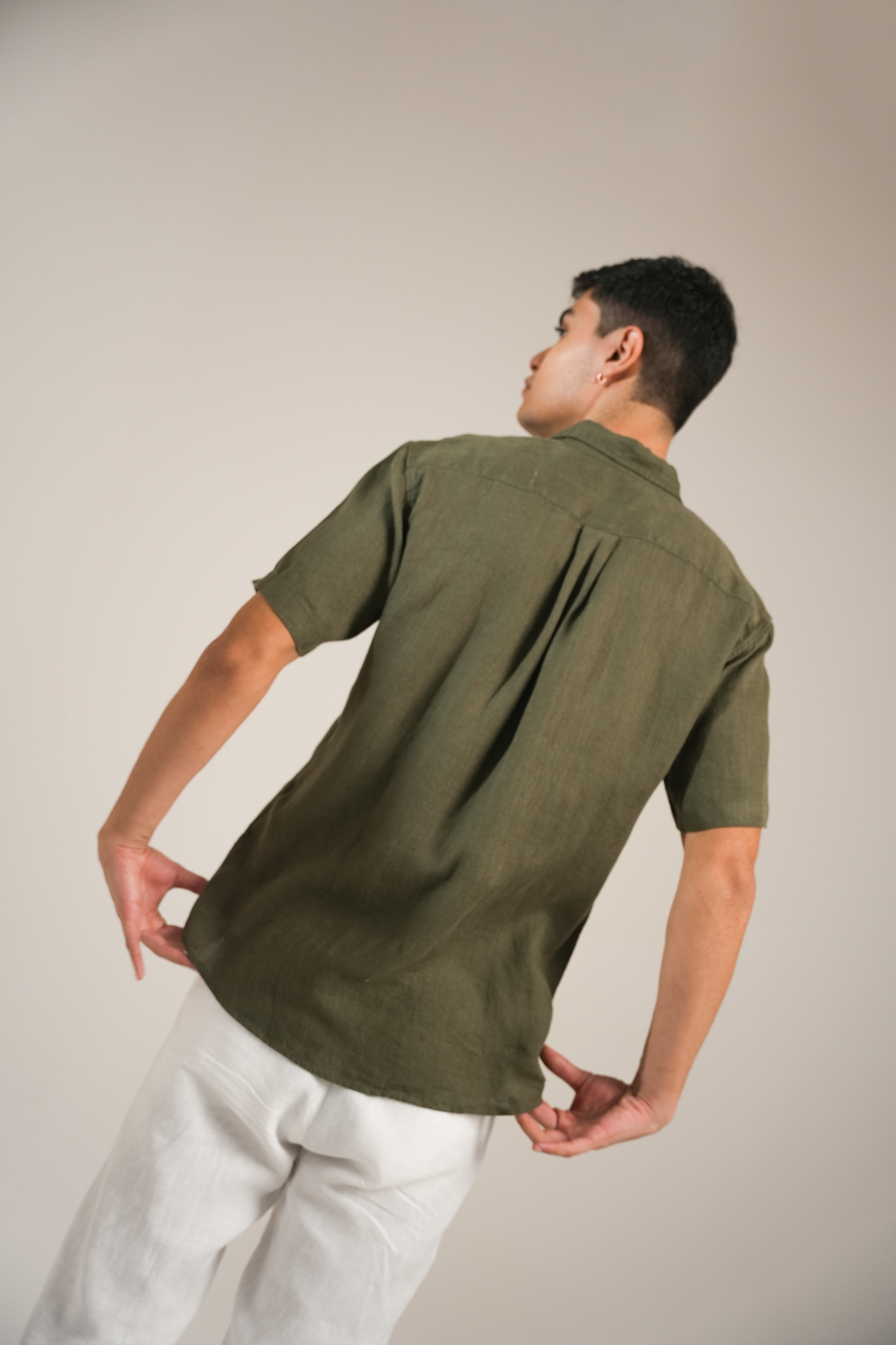 Olive Grove Linen Shirt