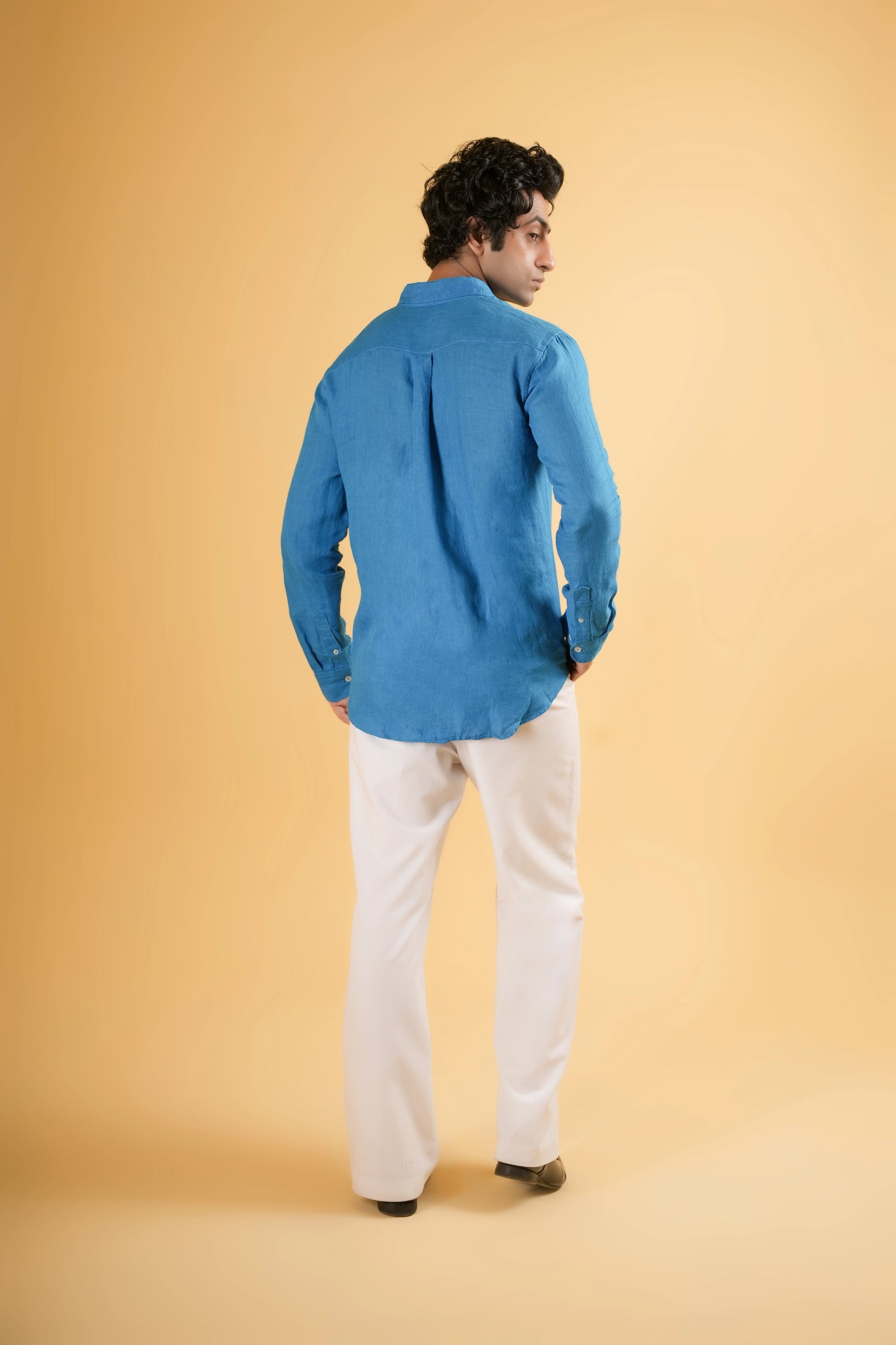Aegean Sky Linen Shirt