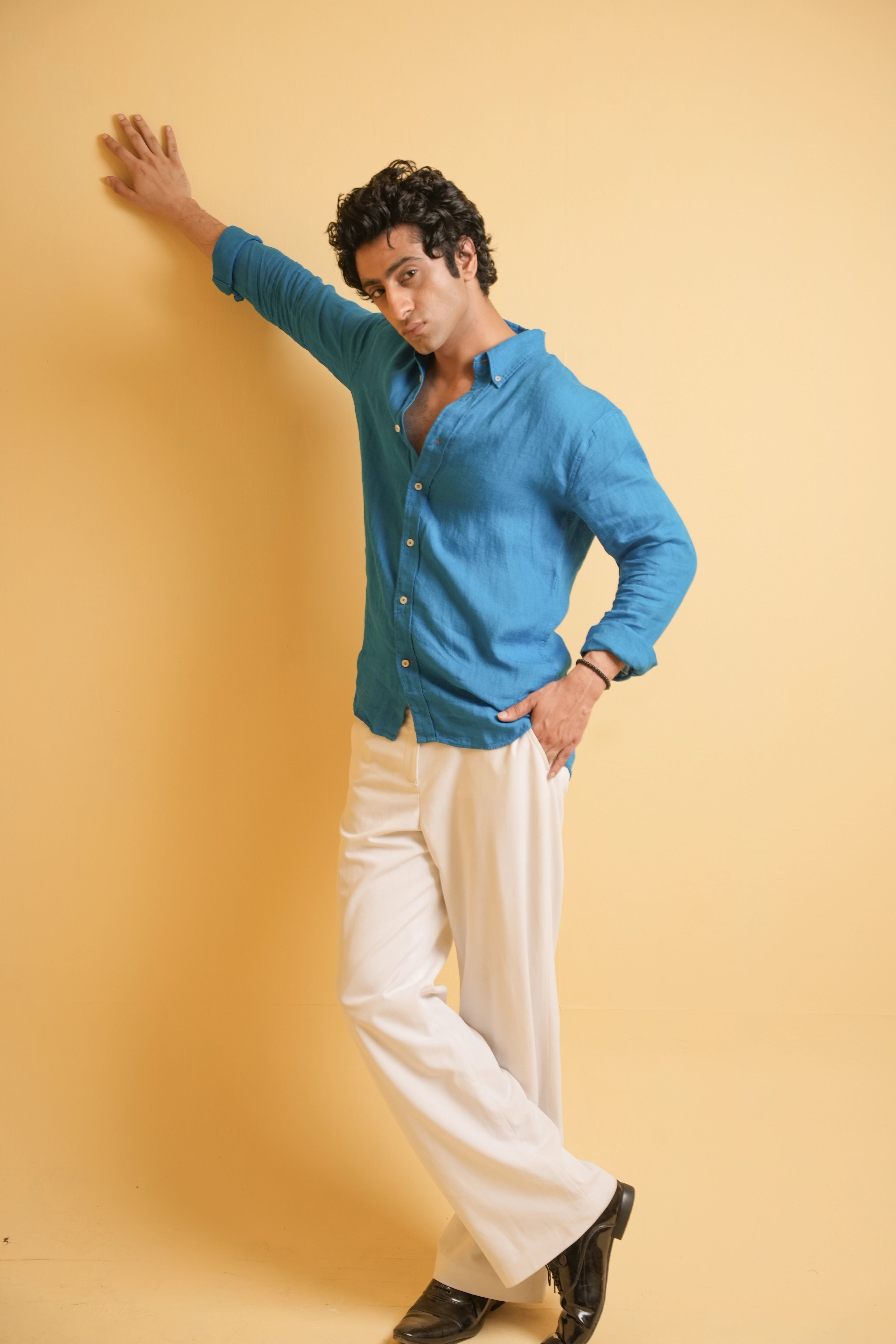 Aegean Sky Linen Shirt