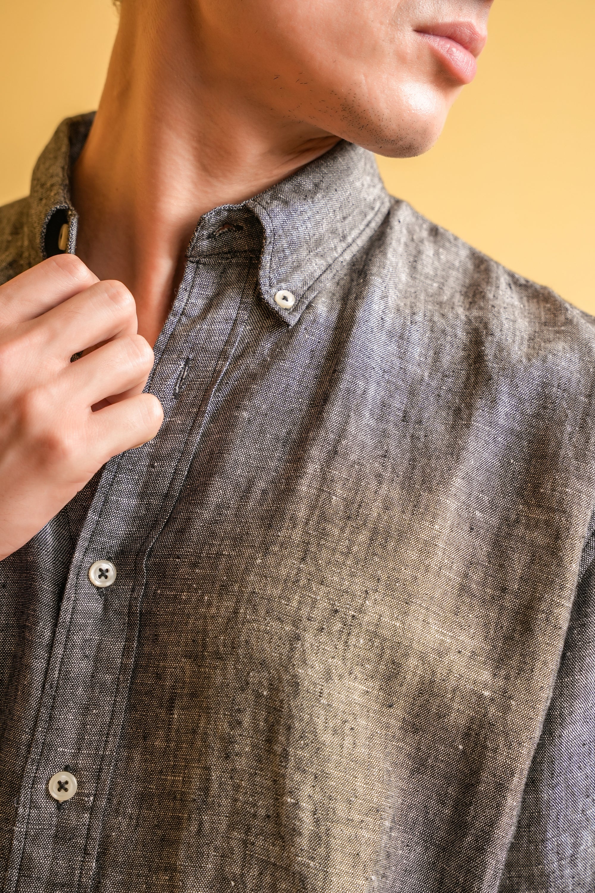 Obsidian Drift Linen Shirt