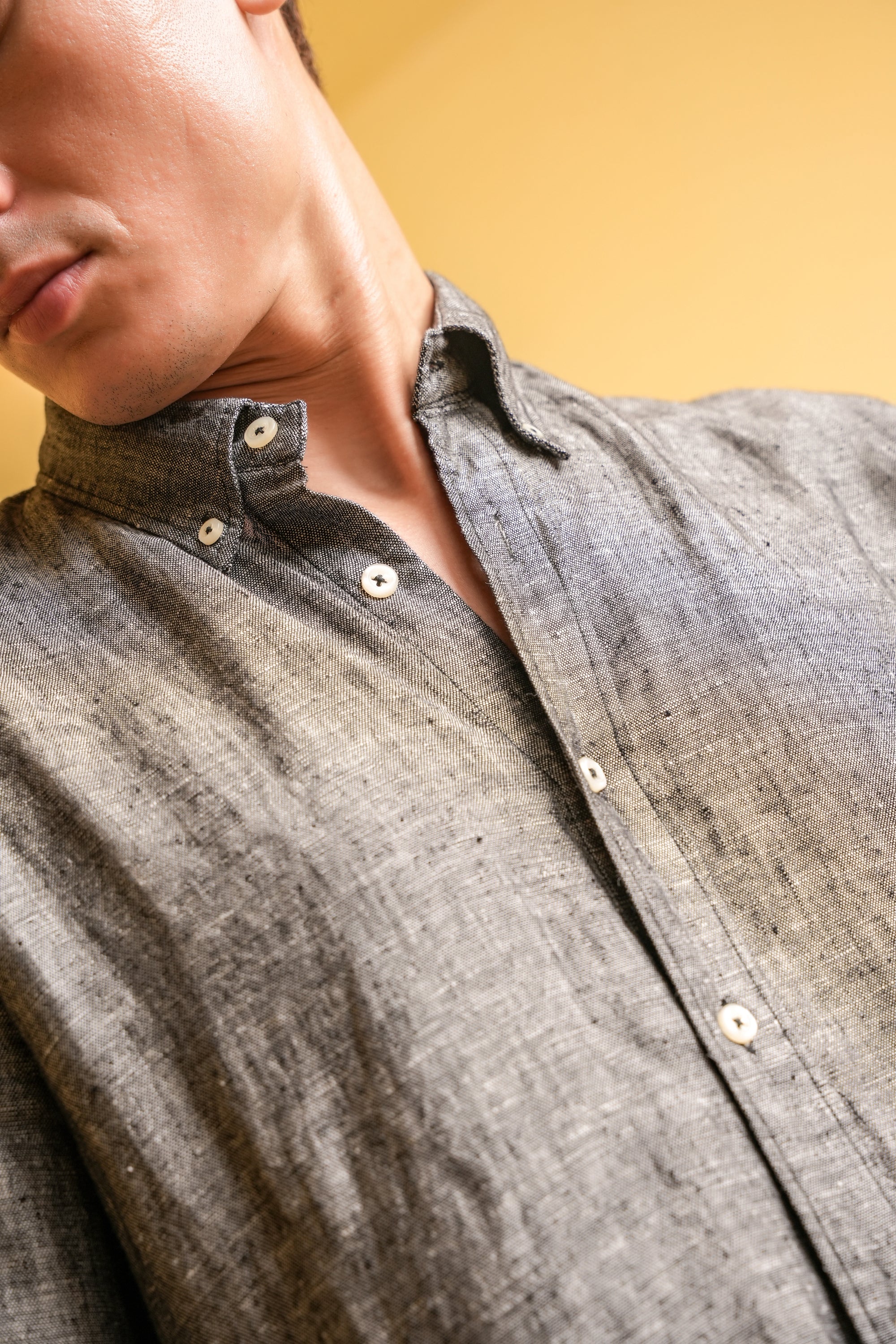 Obsidian Drift Linen Shirt