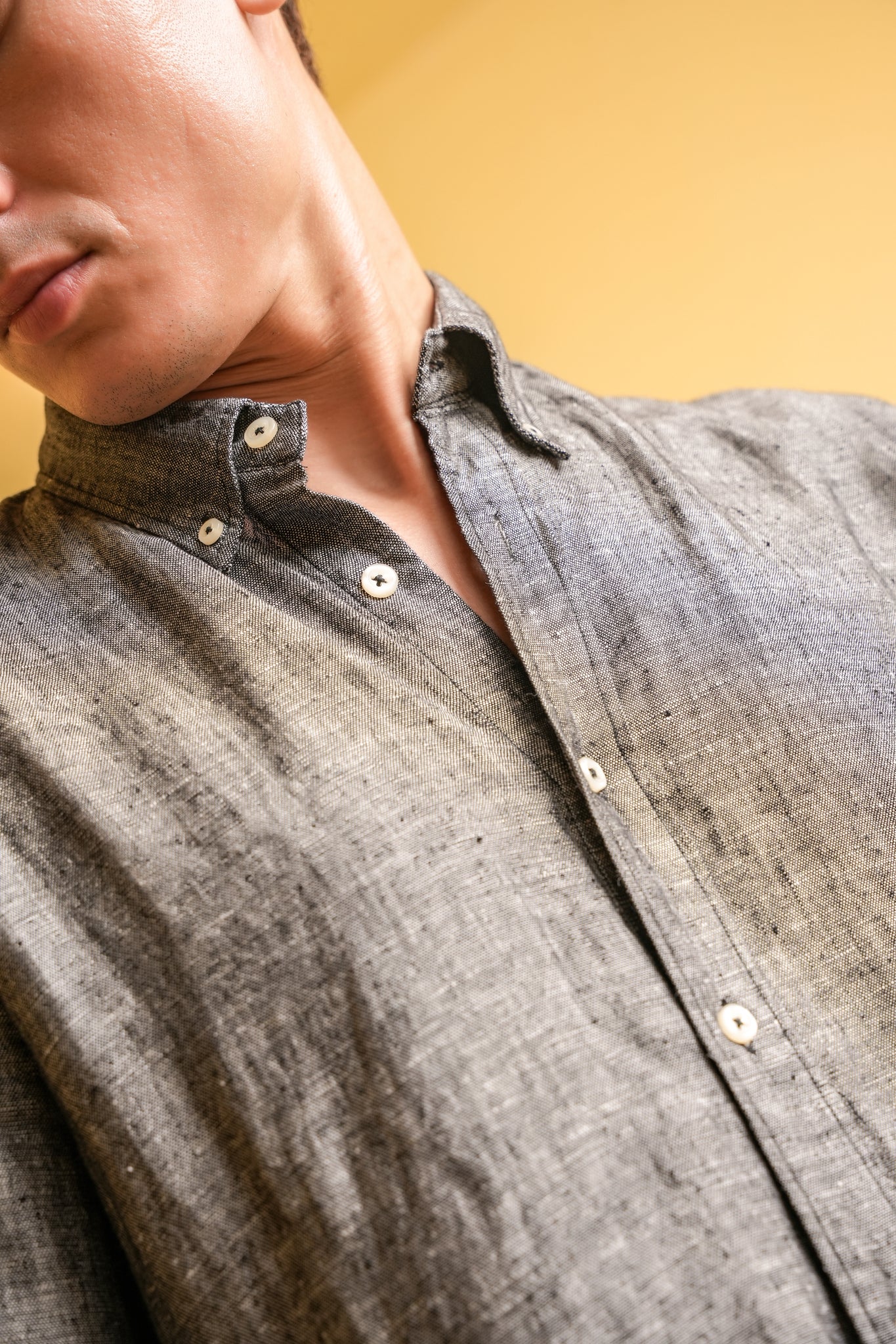 Obsidian Drift Linen Shirt