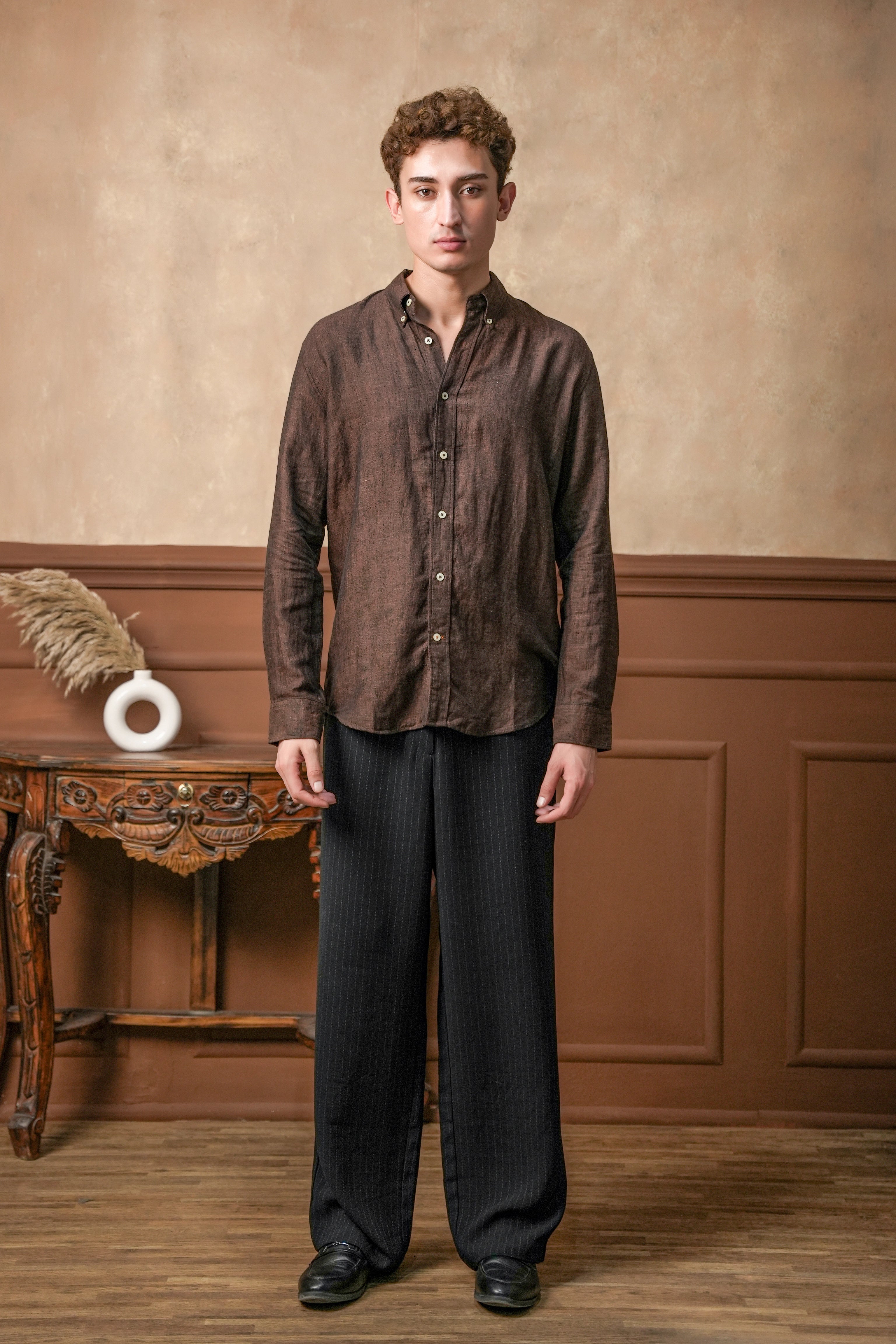 Terra Mocha Linen Shirt