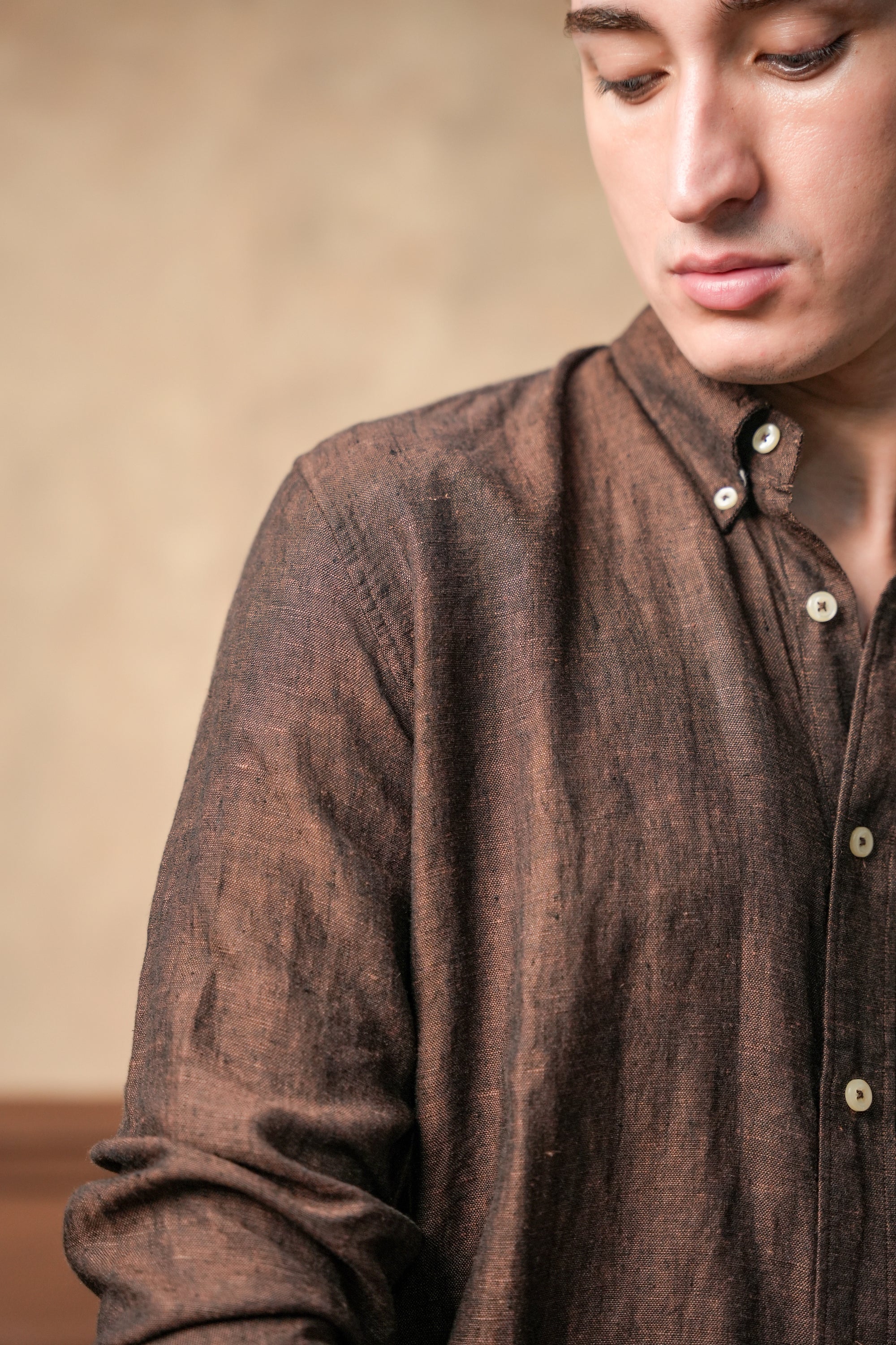 Terra Mocha Linen Shirt