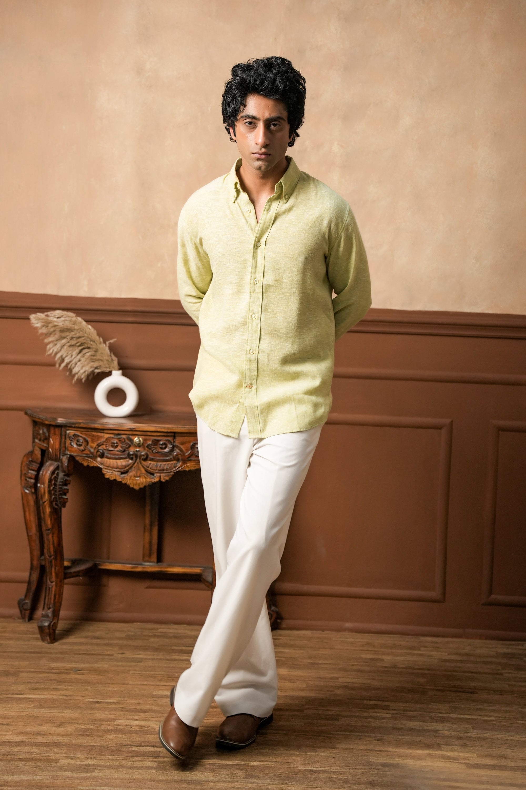 Citrus Haze Linen Shirt