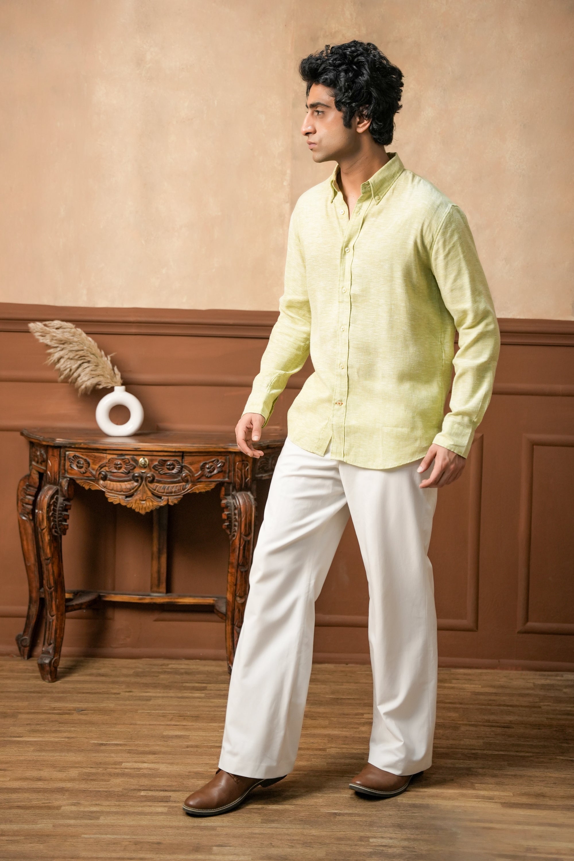 Citrus Haze Linen Shirt