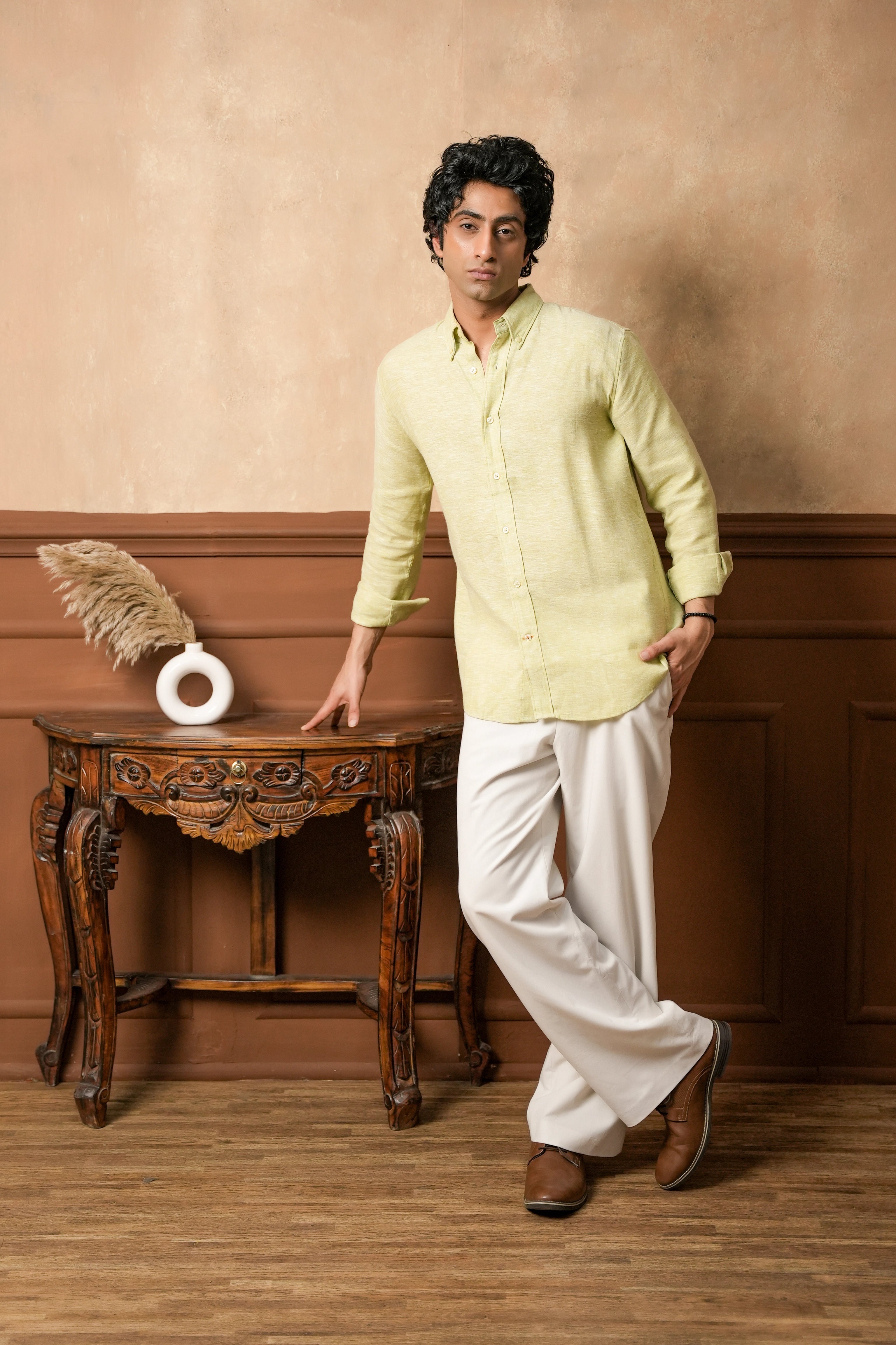 Citrus Haze Linen Shirt