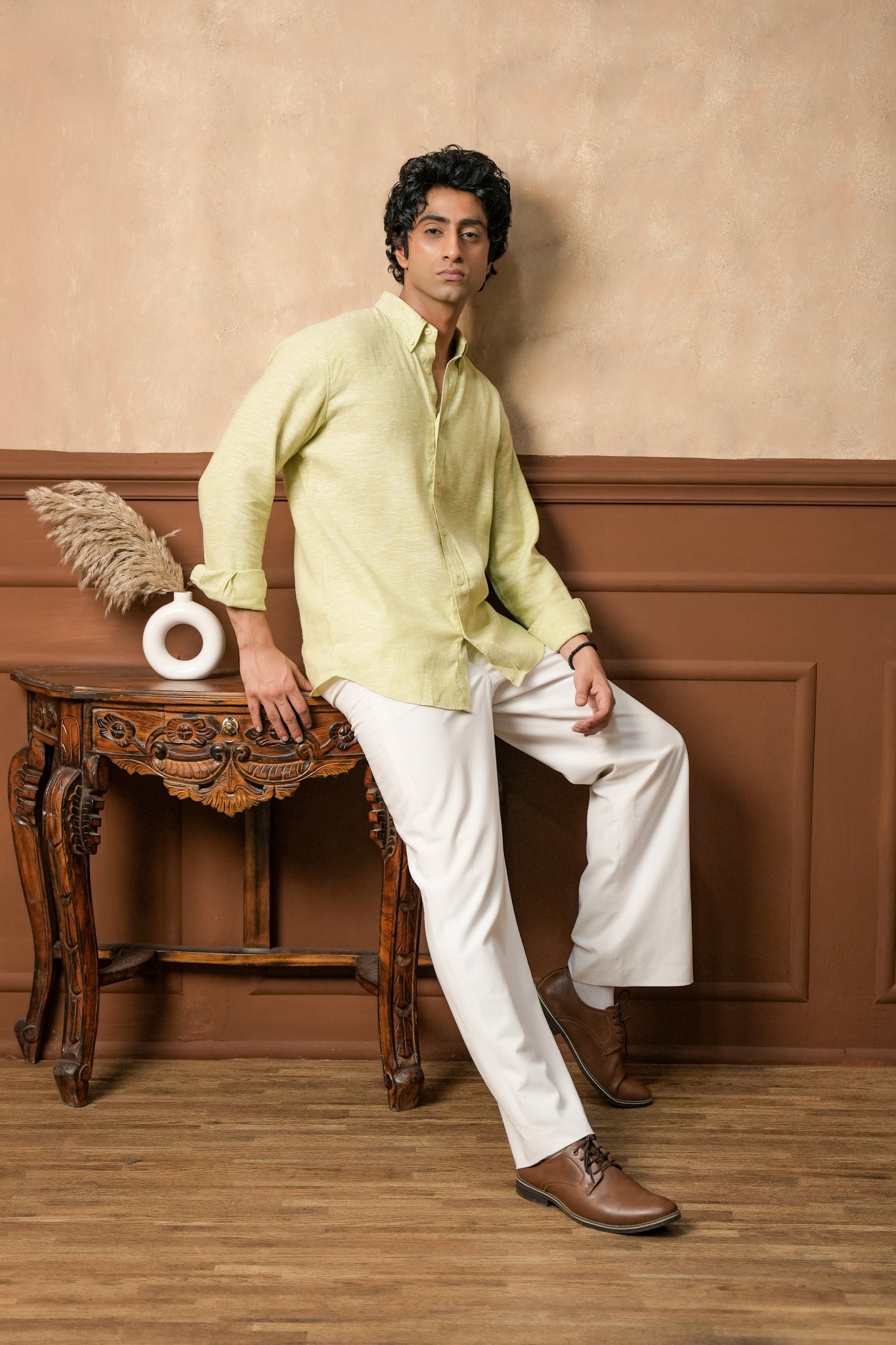 Citrus Haze Linen Shirt