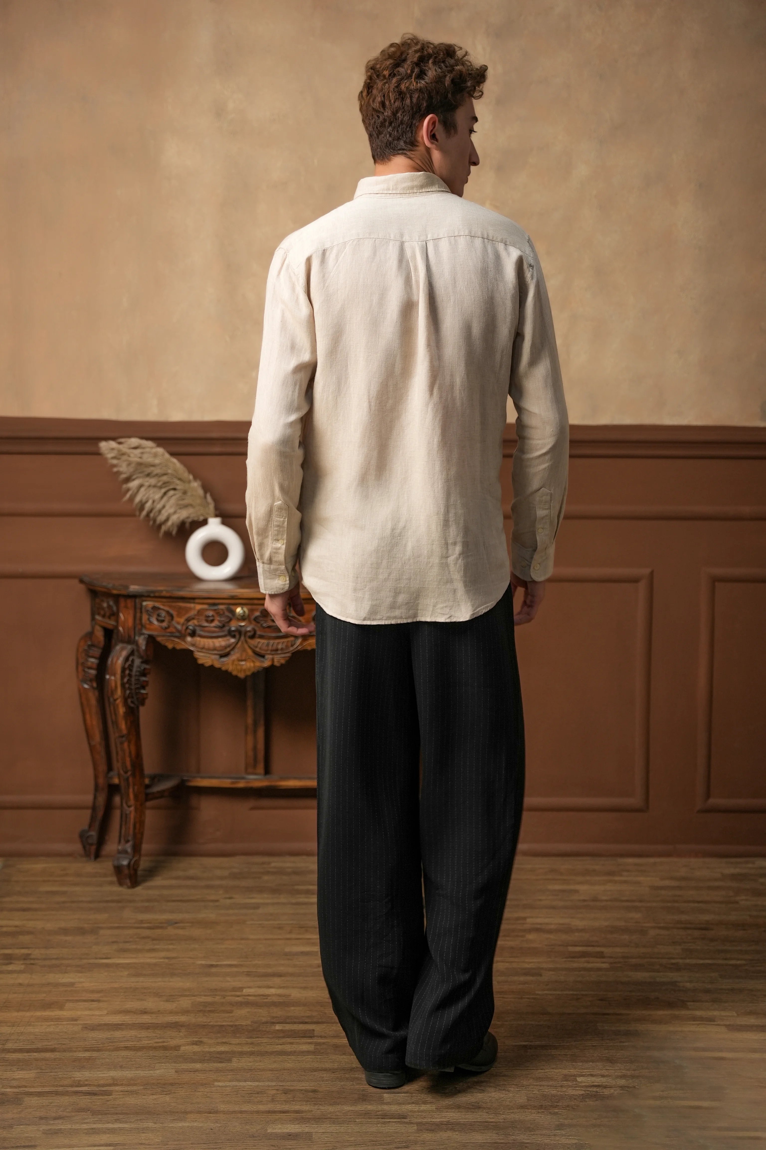 Tuscan Oat Linen Shirt