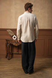Tuscan Oat Linen Shirt