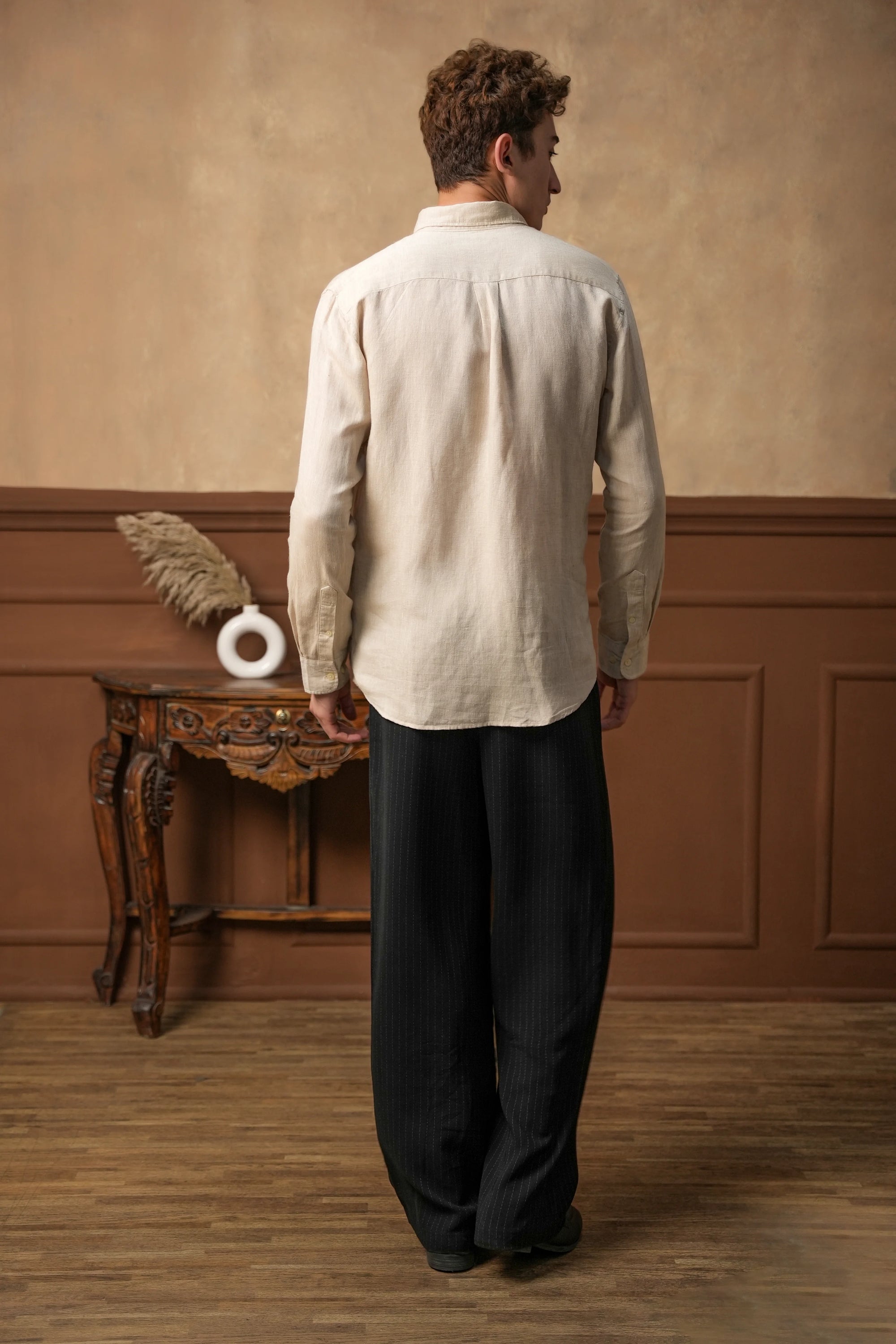 Tuscan Oat Linen Shirt