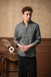 Granite Noir Linen Shirt