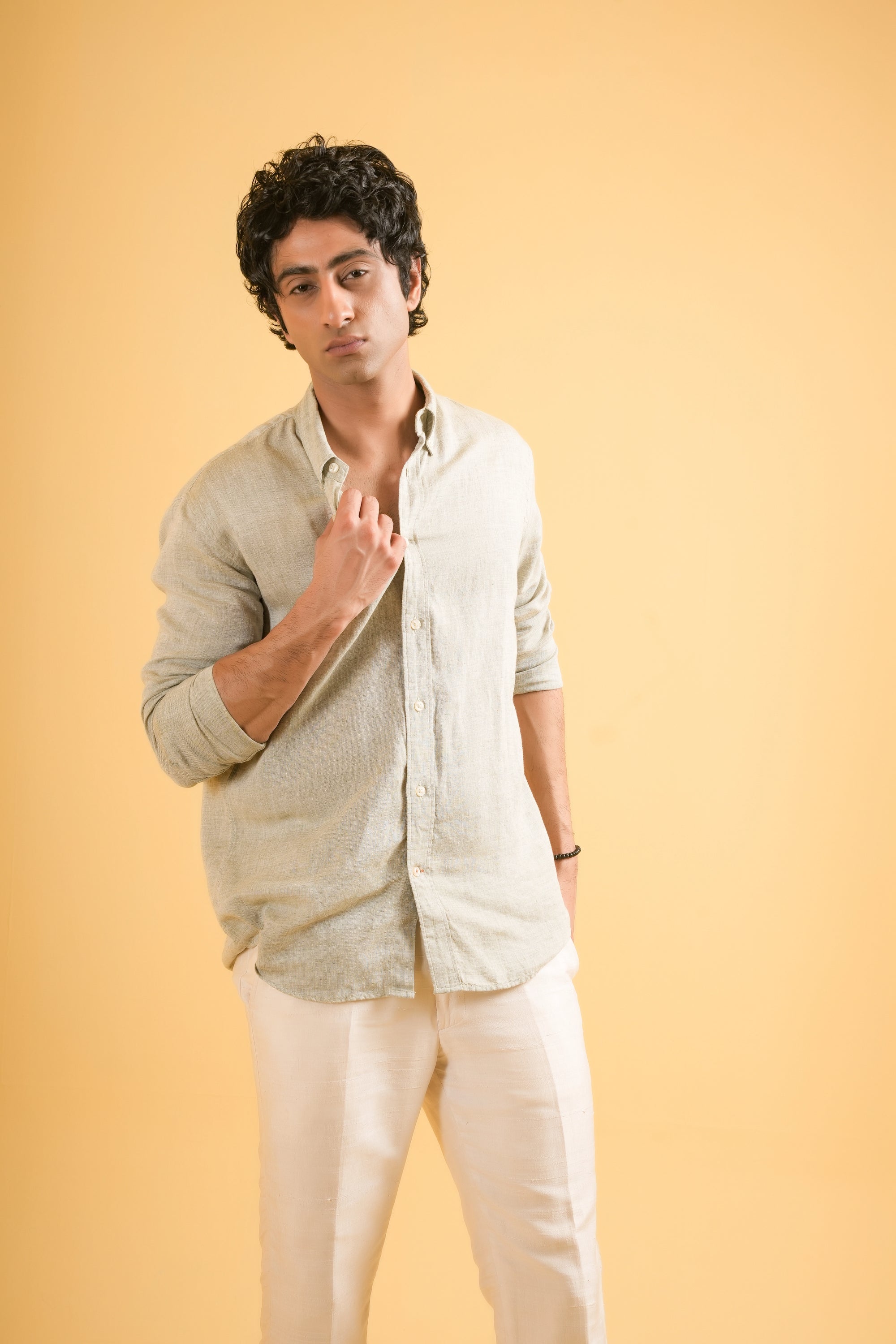 Riviera Sand Linen Shirt