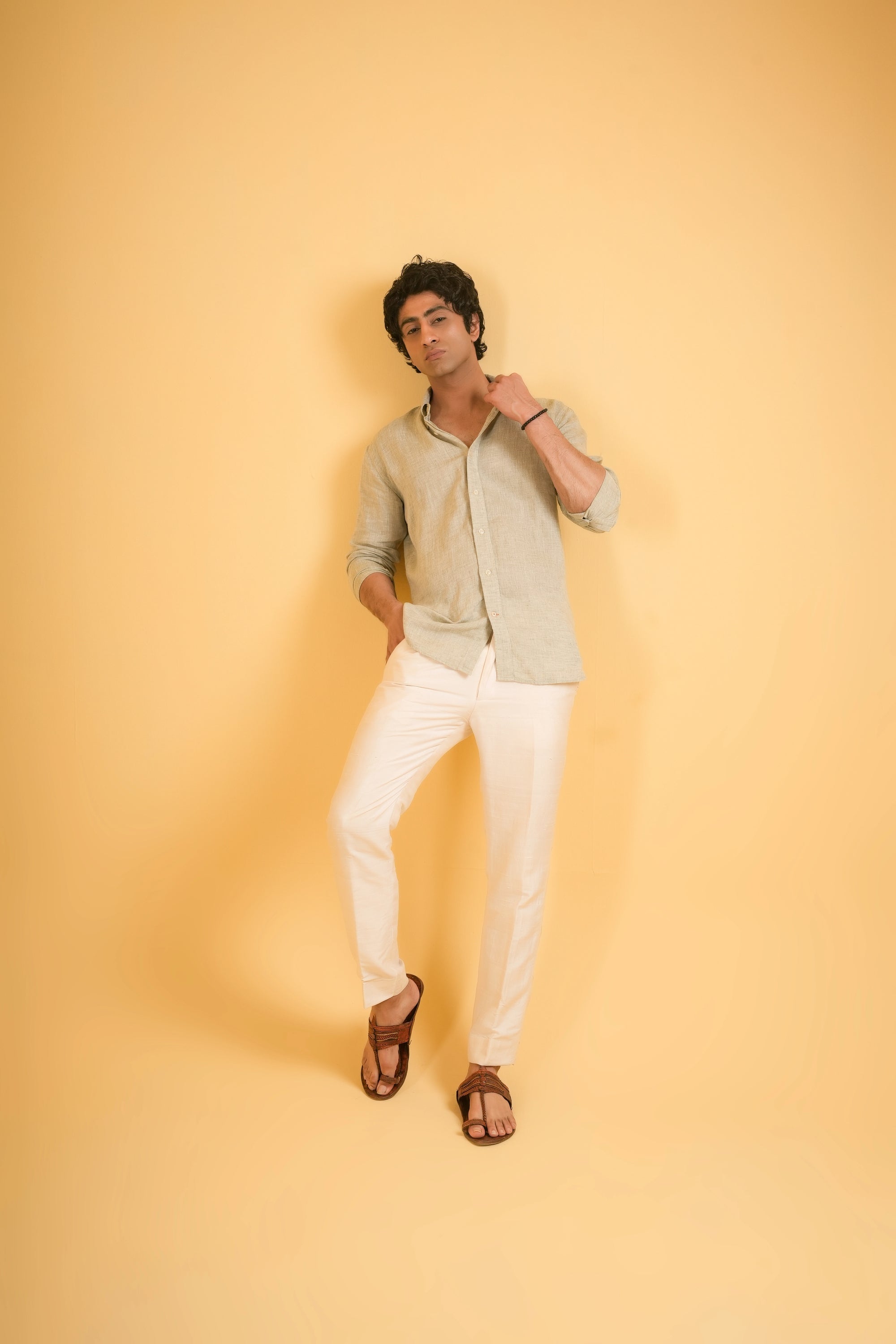 Riviera Sand Linen Shirt