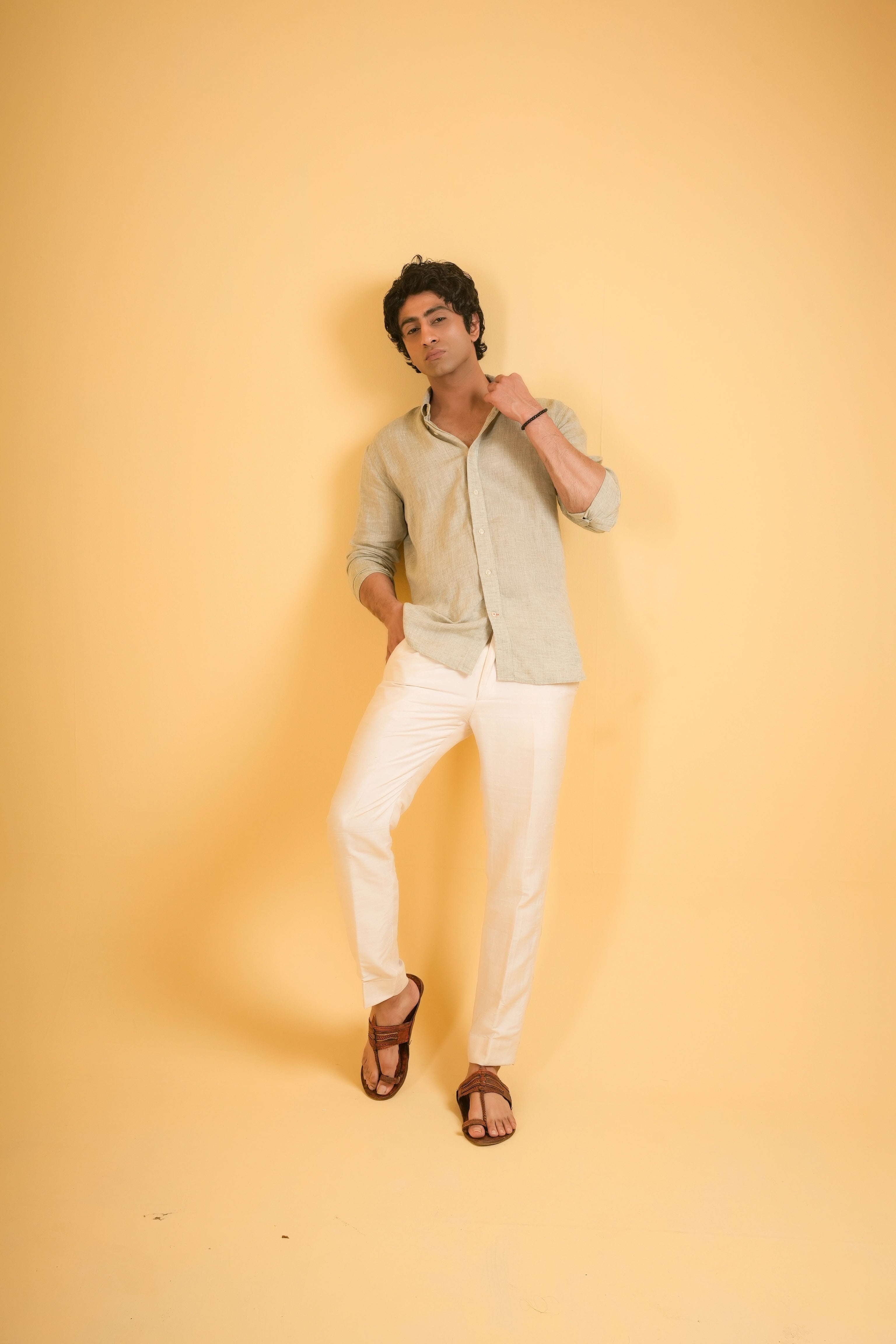 Riviera Sand Linen Shirt