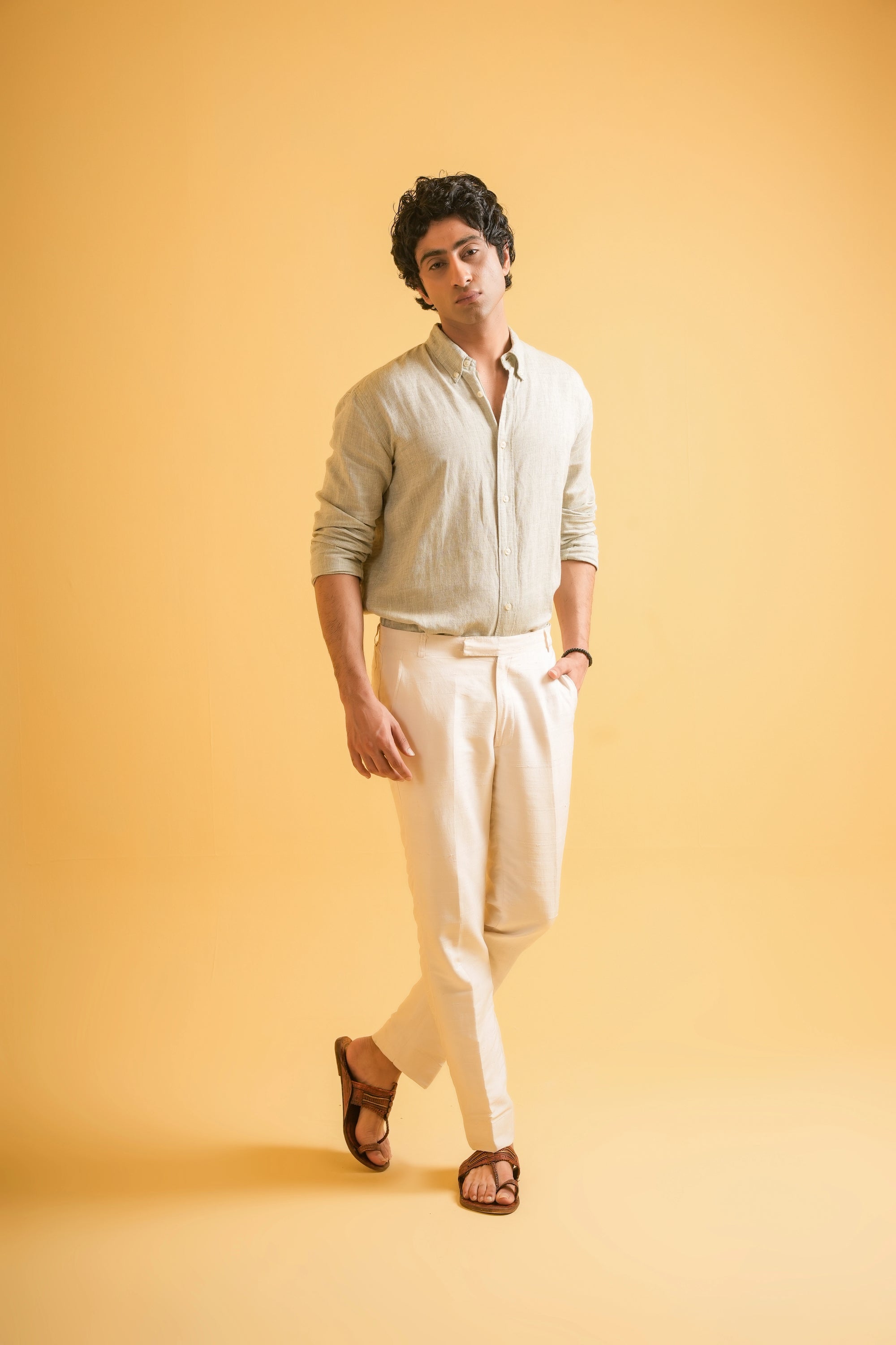Riviera Sand Linen Shirt
