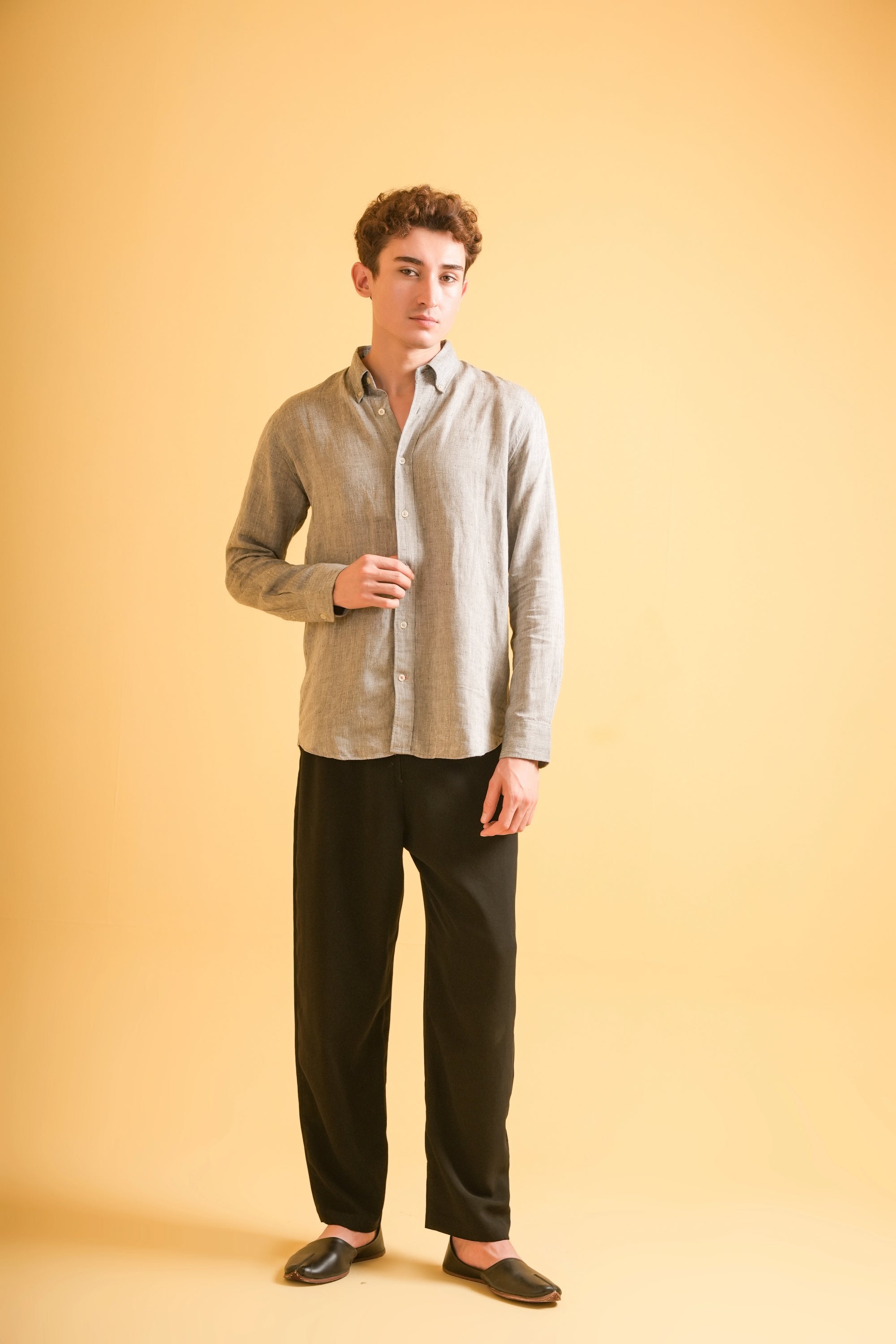 Heritage Grey Linen Shirt