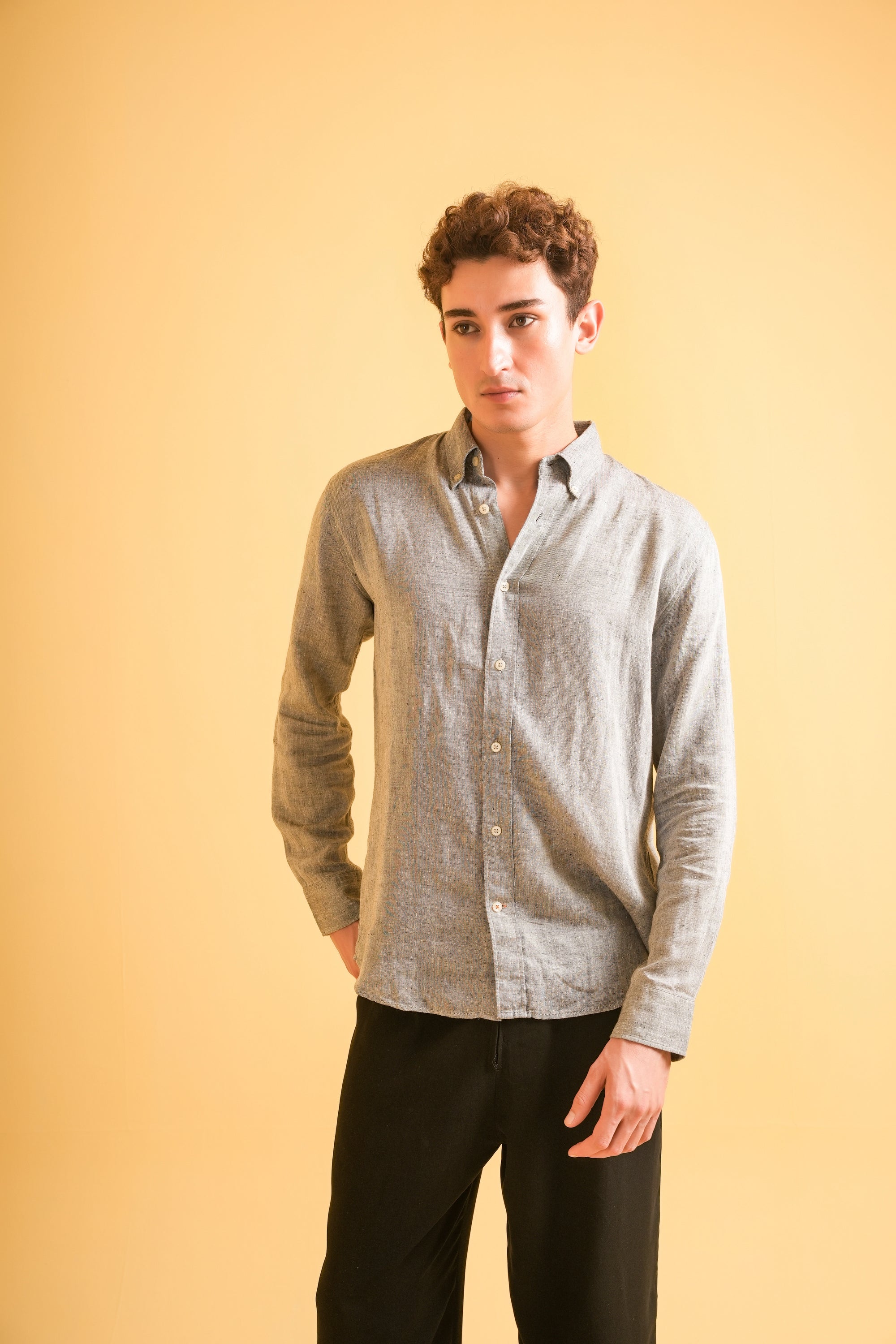 Heritage Grey Linen Shirt
