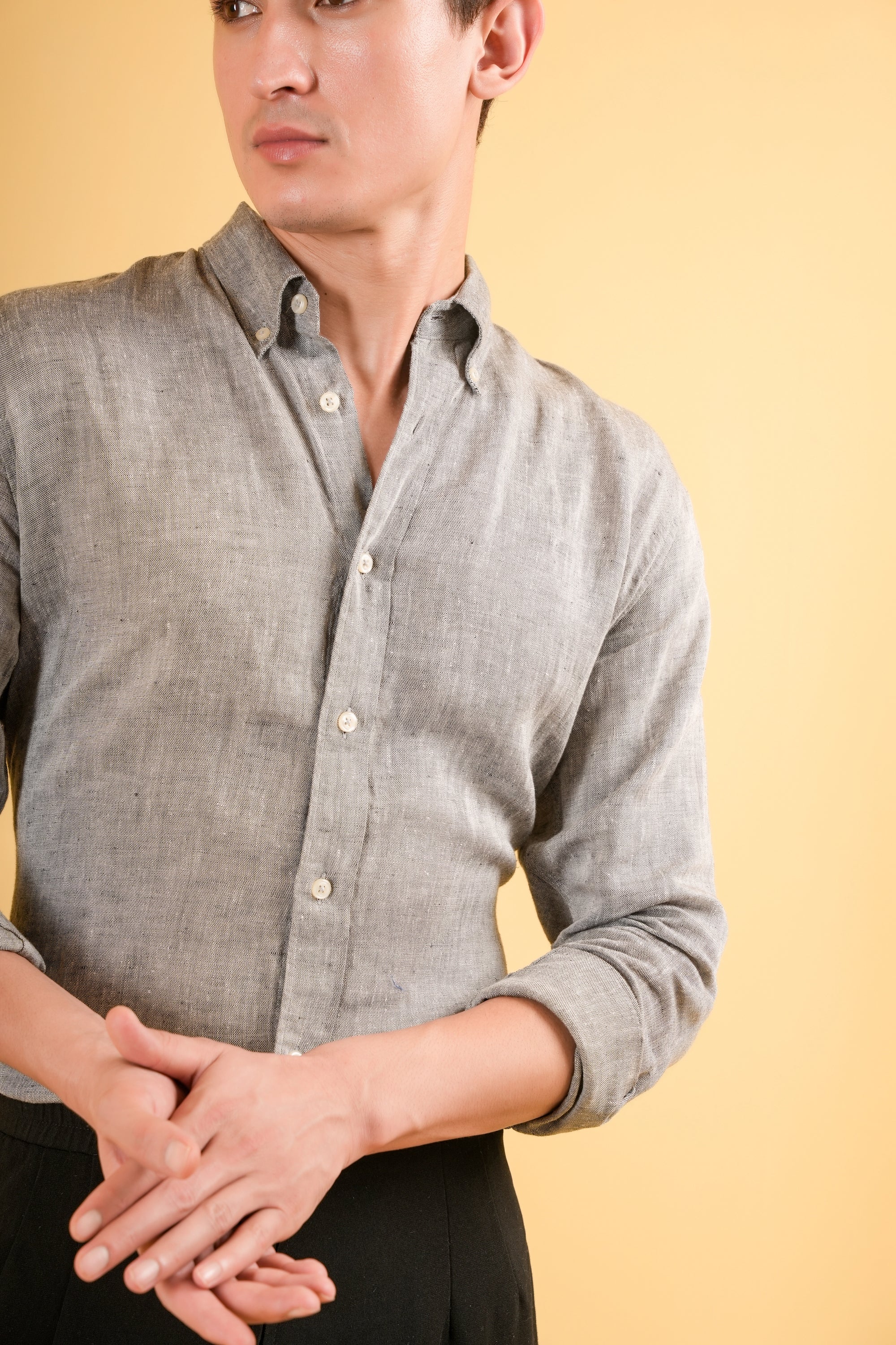 Heritage Grey Linen Shirt