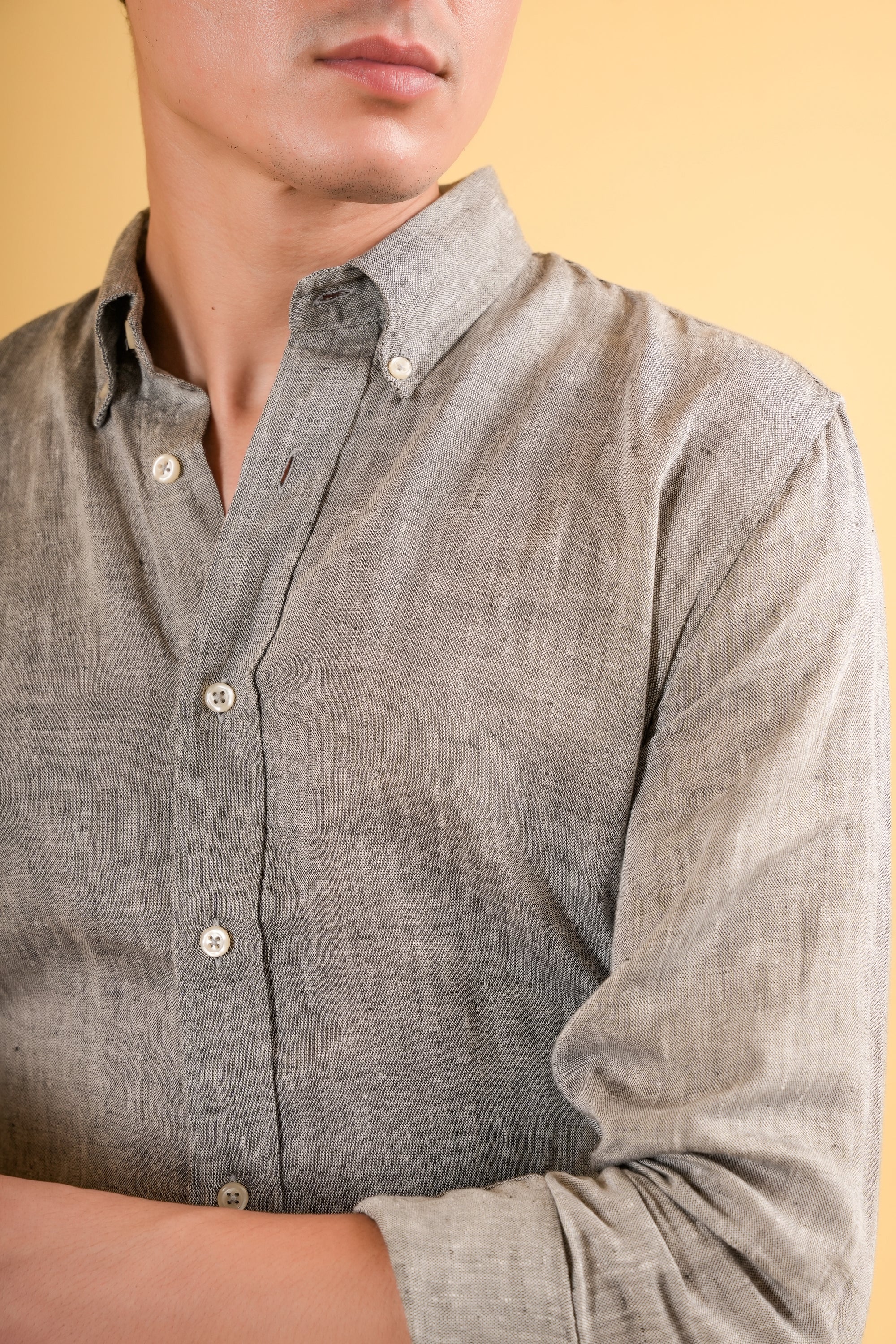 Heritage Grey Linen Shirt