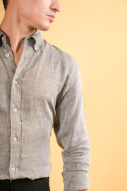 Heritage Grey Linen Shirt