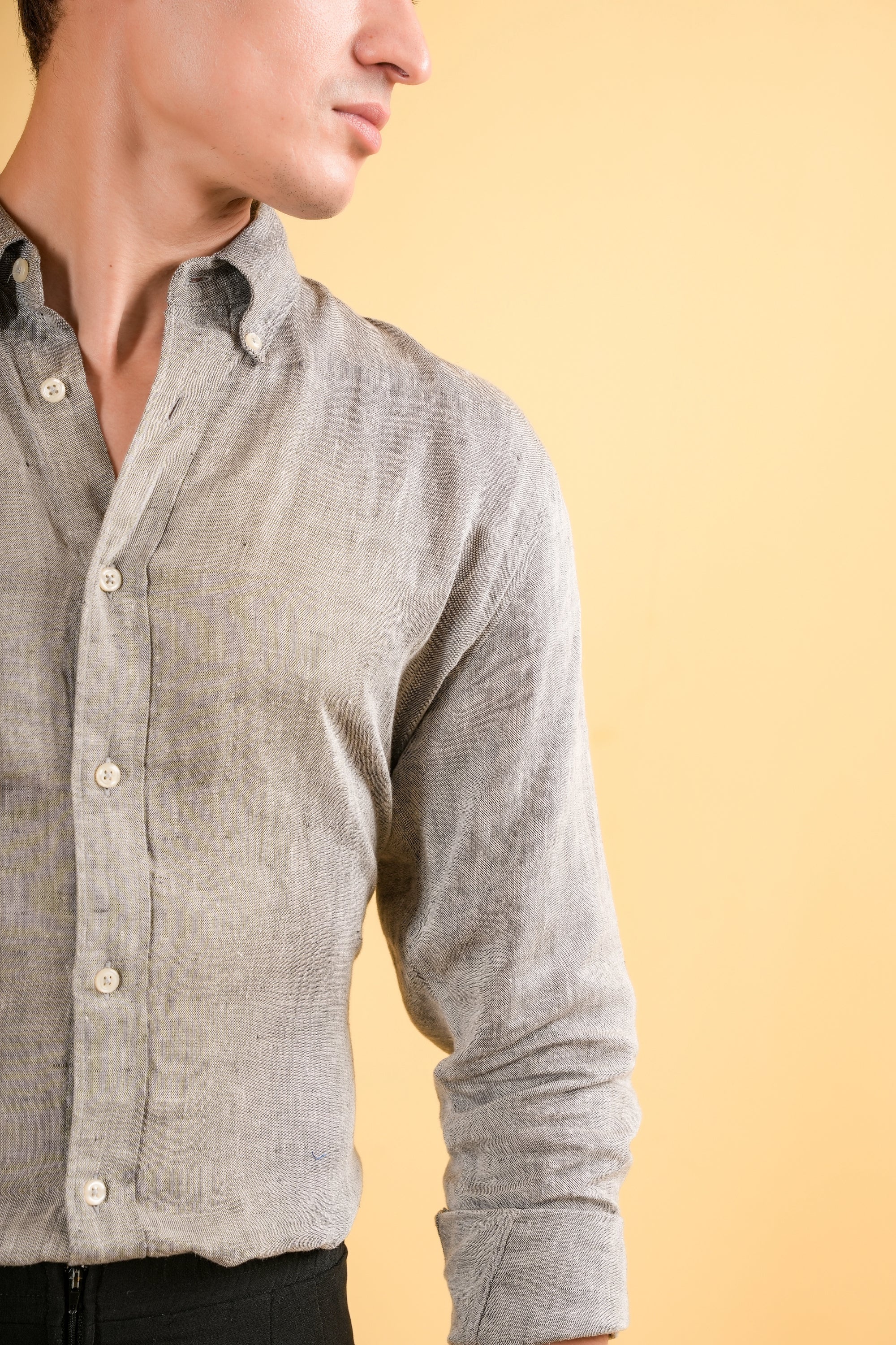 Heritage Grey Linen Shirt