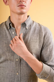 Heritage Grey Linen Shirt
