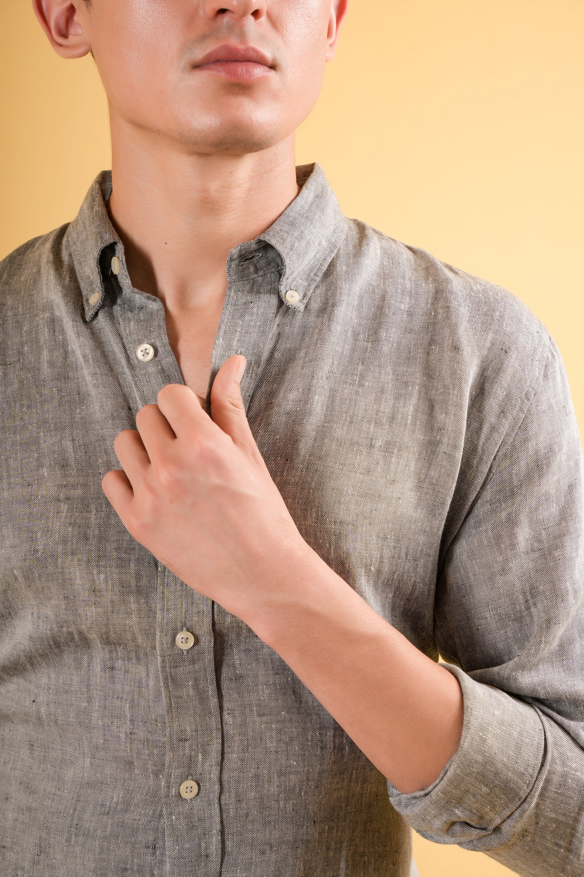 Heritage Grey Linen Shirt