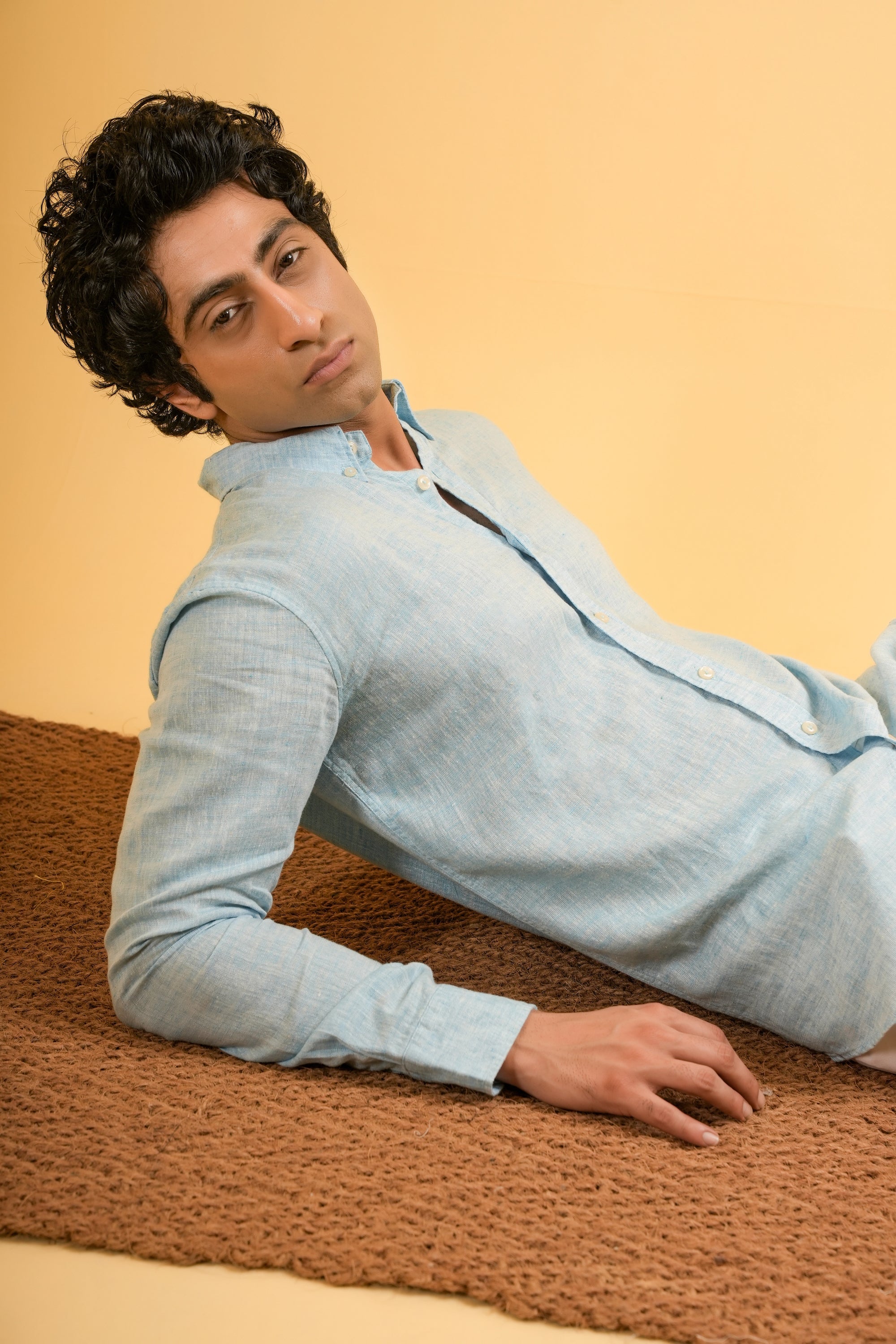 Adriatic Sky Linen Shirt