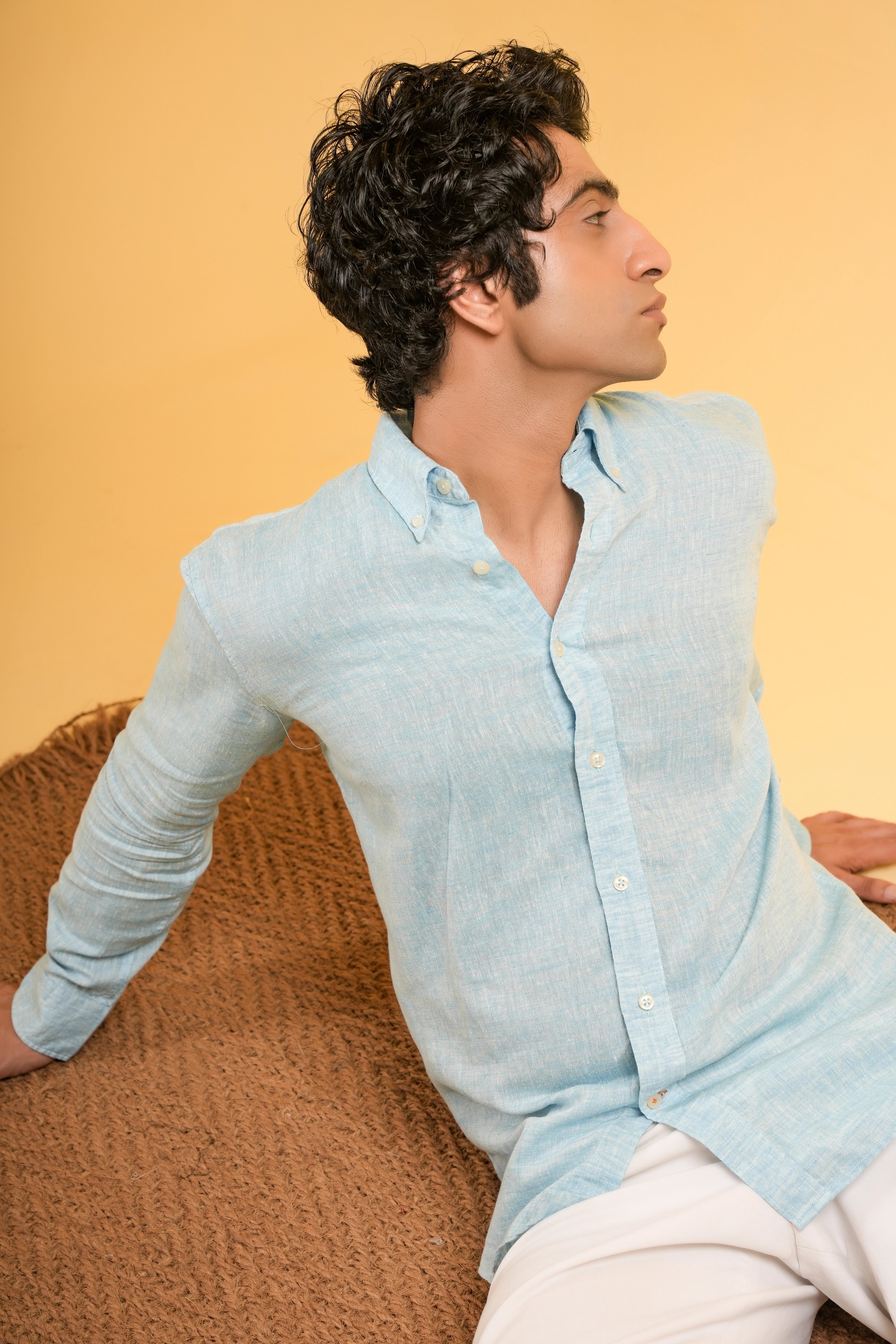 Adriatic Sky Linen Shirt