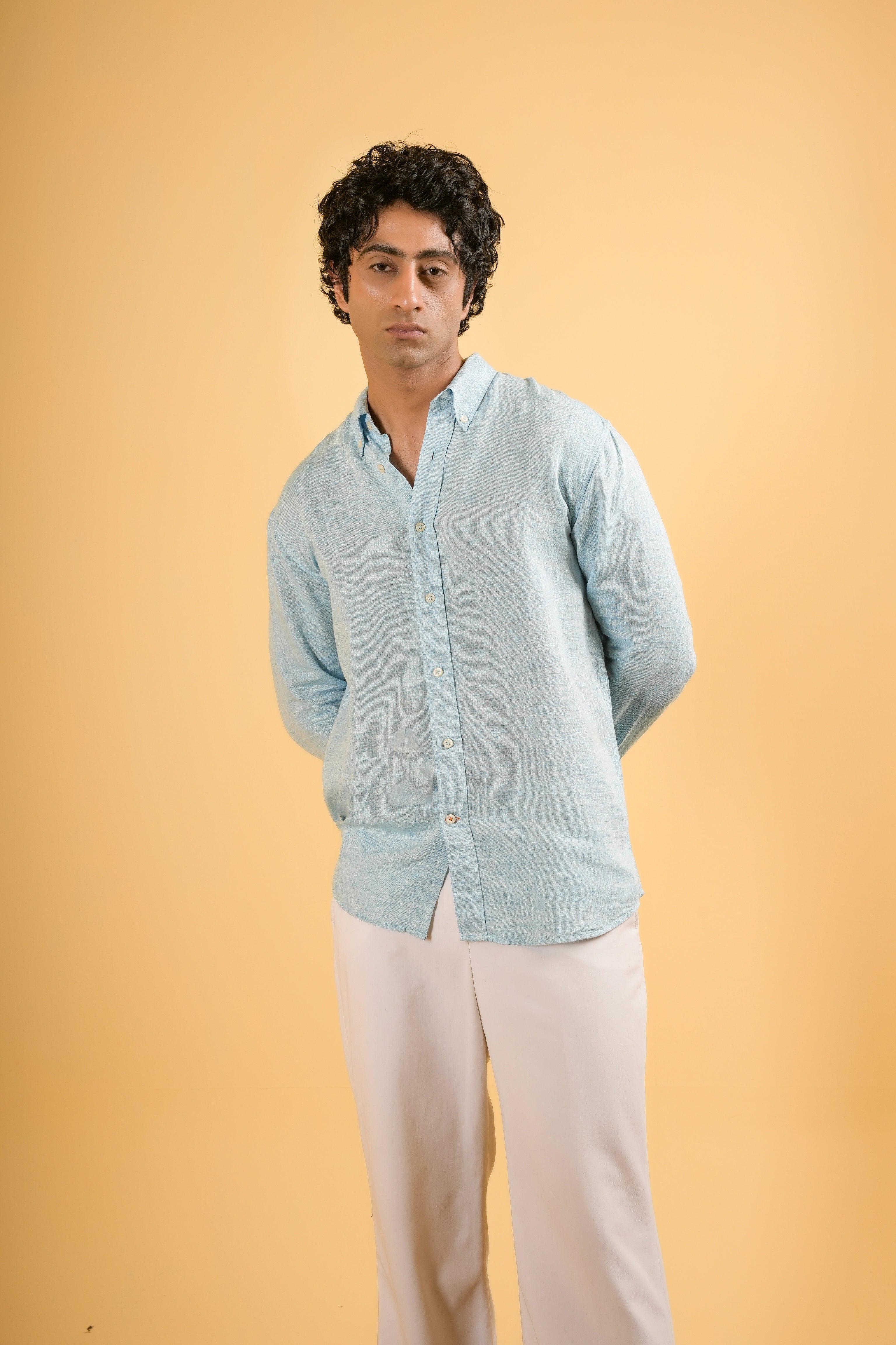 Adriatic Sky Linen Shirt