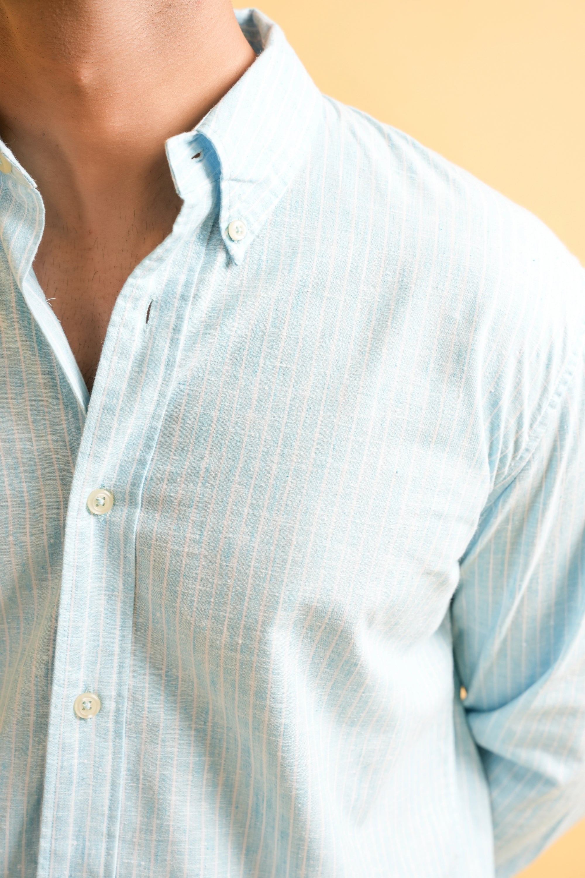 Celeste Stripe Linen Blended Shirt