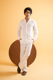 Ivory Cloud Linen Shirt